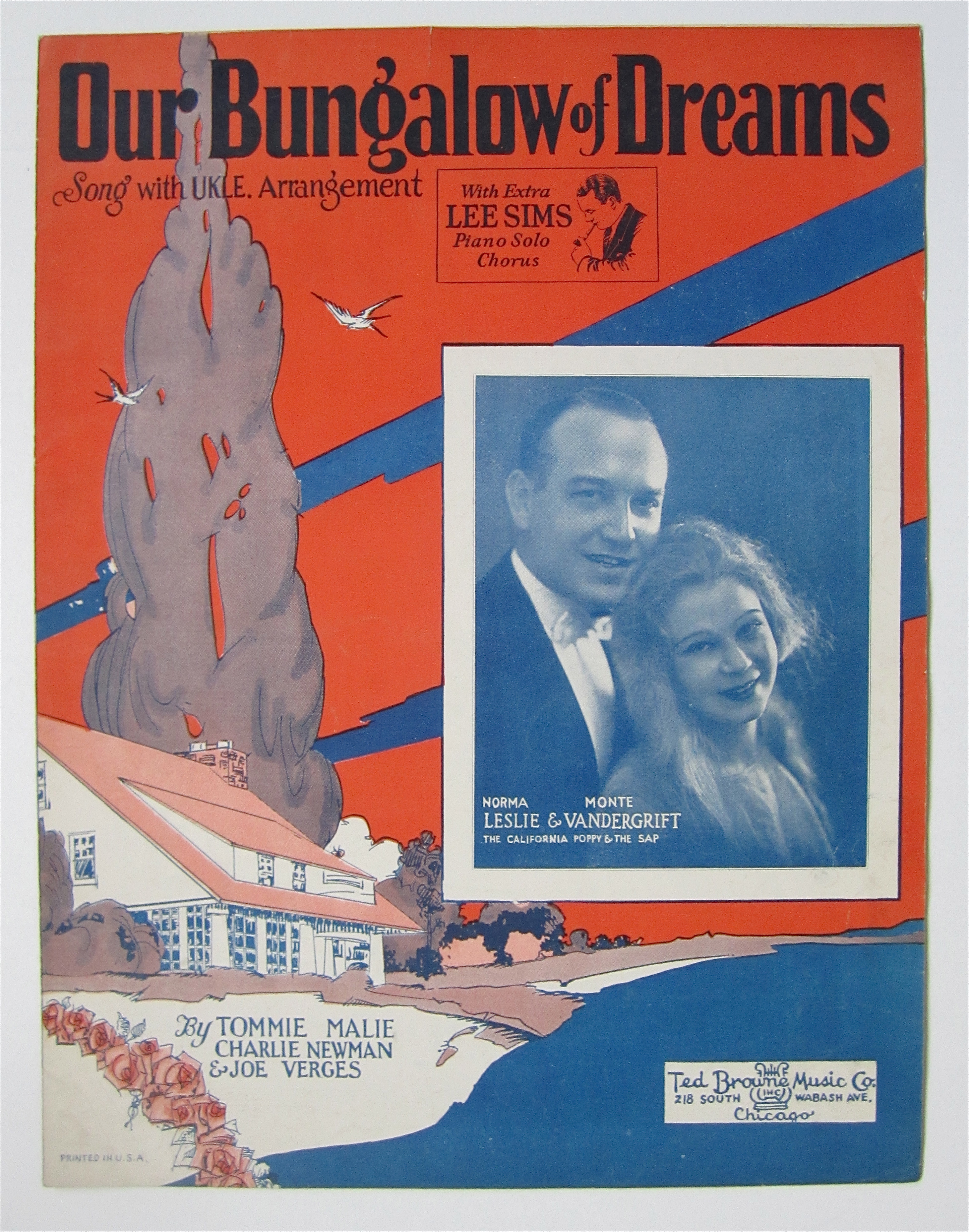 Sheet Music 1927 Our Bungalow Of Dreams