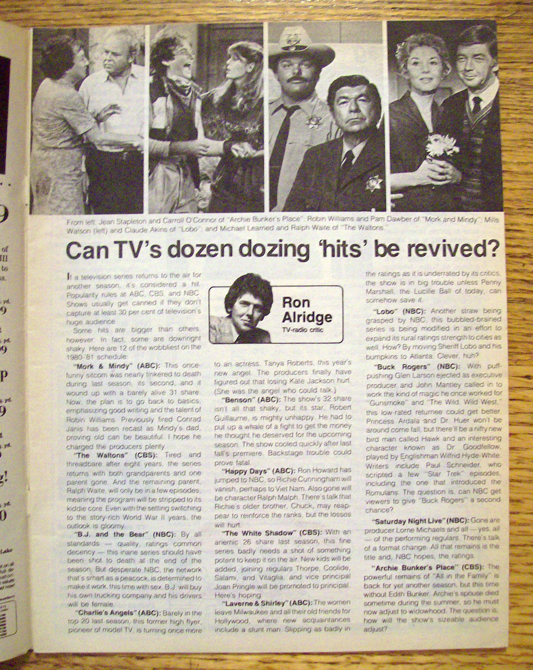 TV Week-August 24-30, 1980-Lauren Tewes