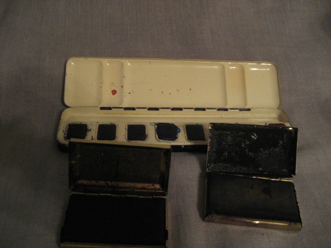 Water Color and Rubber Stamp Tins