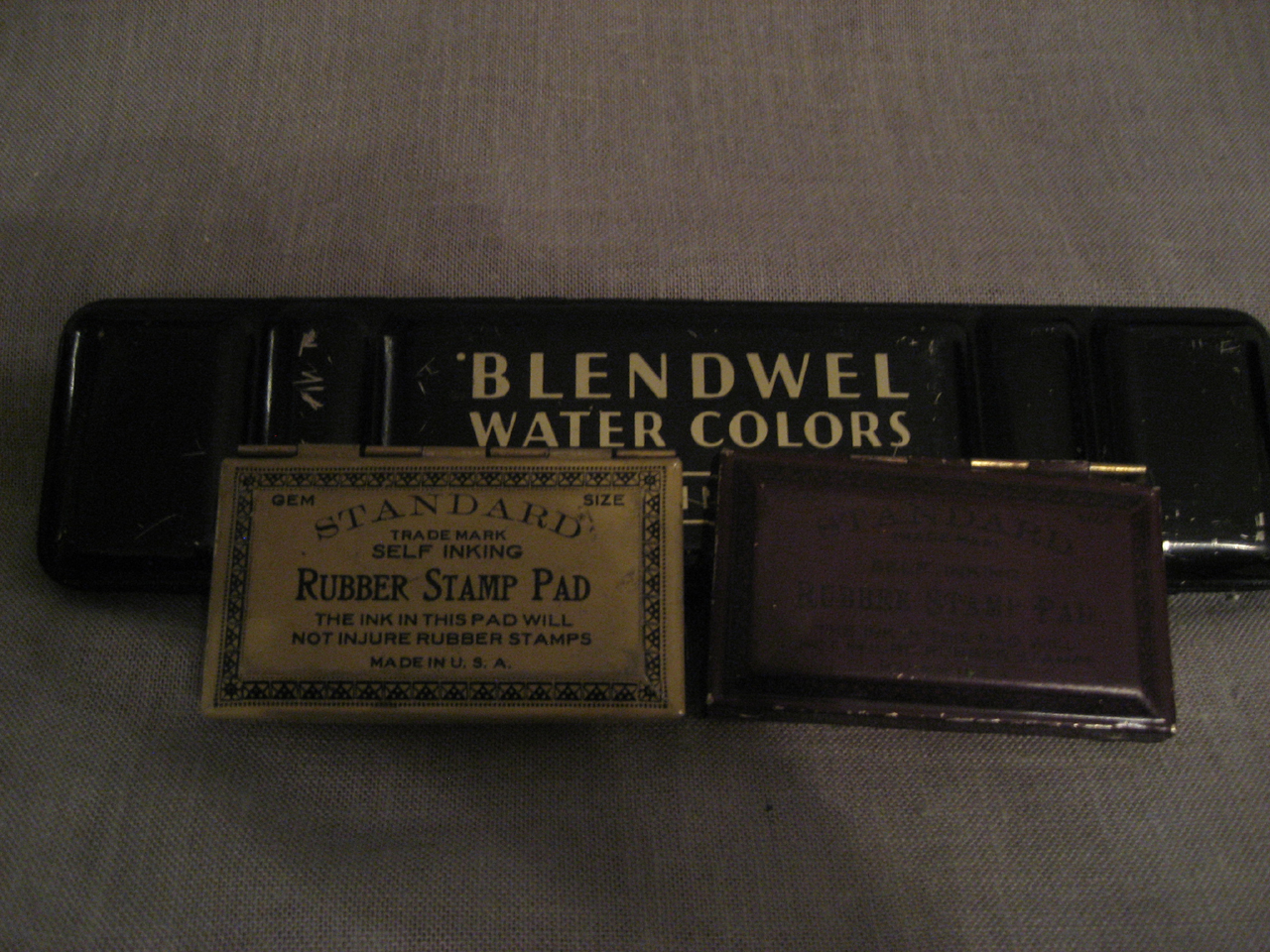Water Color and Rubber Stamp Tins