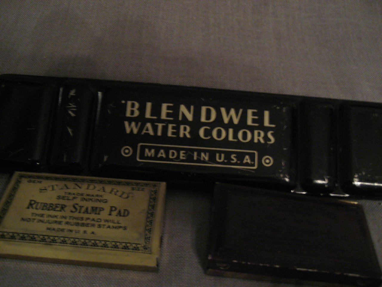 Water Color and Rubber Stamp Tins