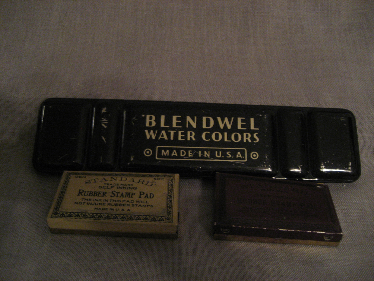 Water Color and Rubber Stamp Tins