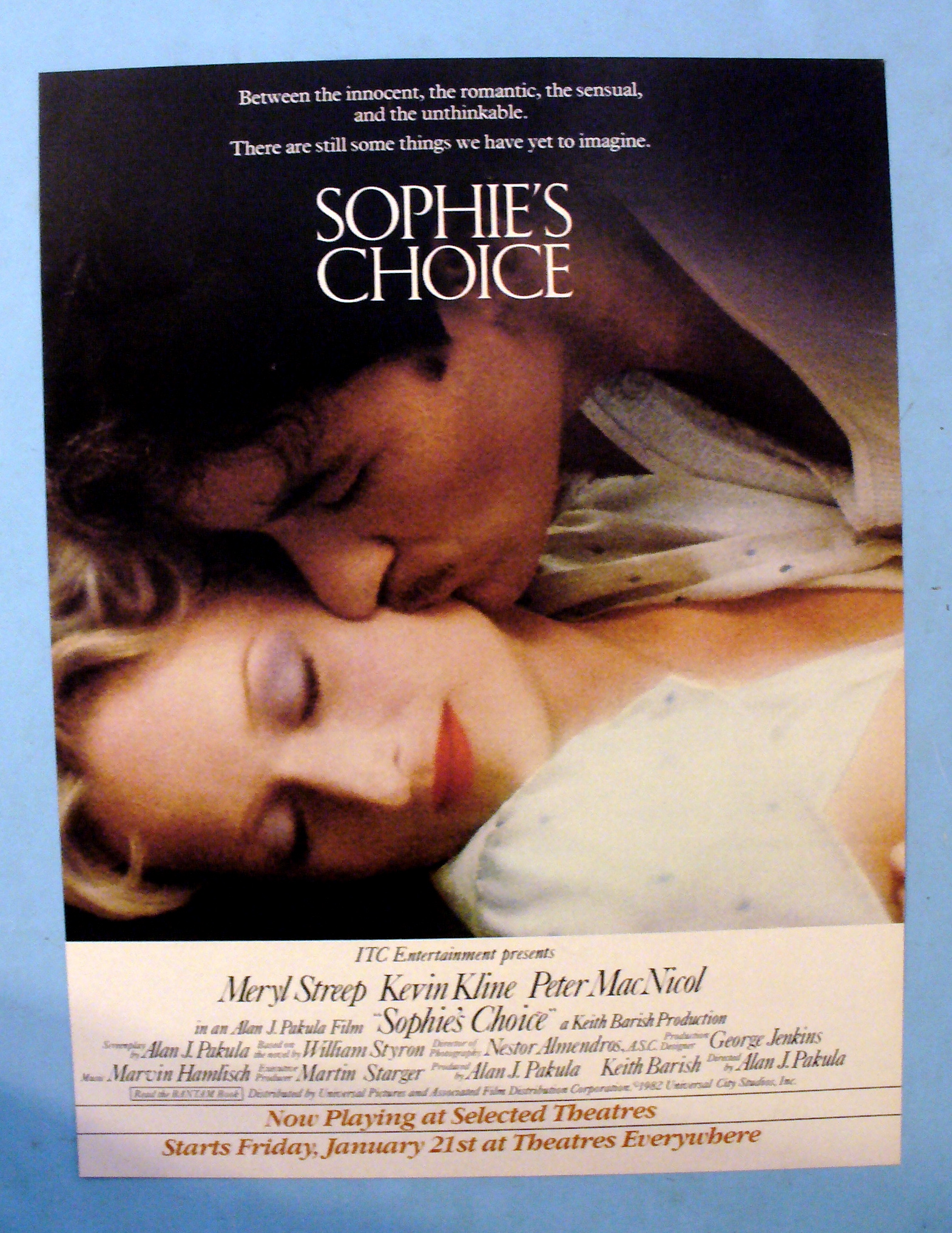 1982 Sophie's Choice w/ Meryl Streep & Kevin Kline