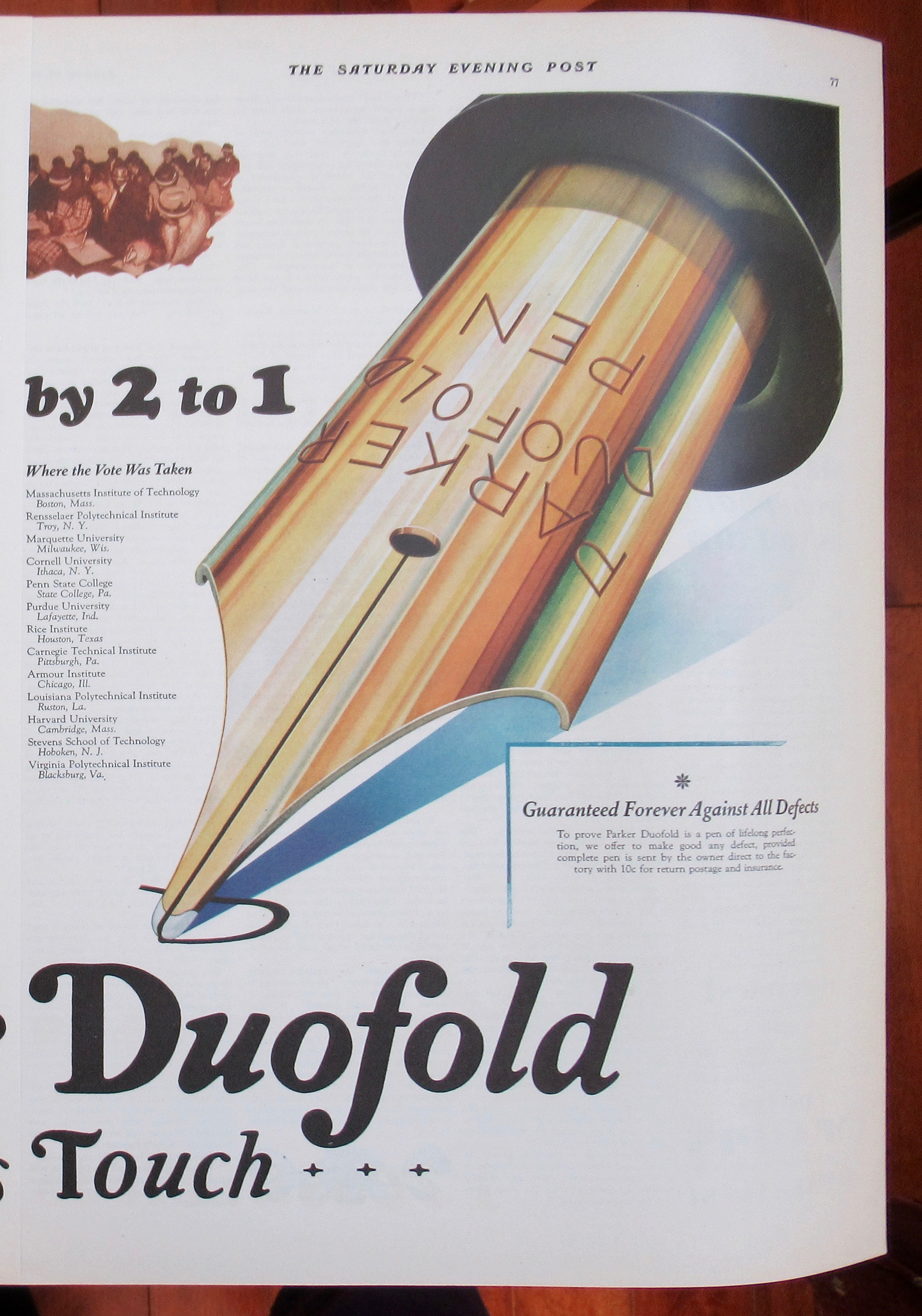 1929 Parker Pens with Duofold Pen