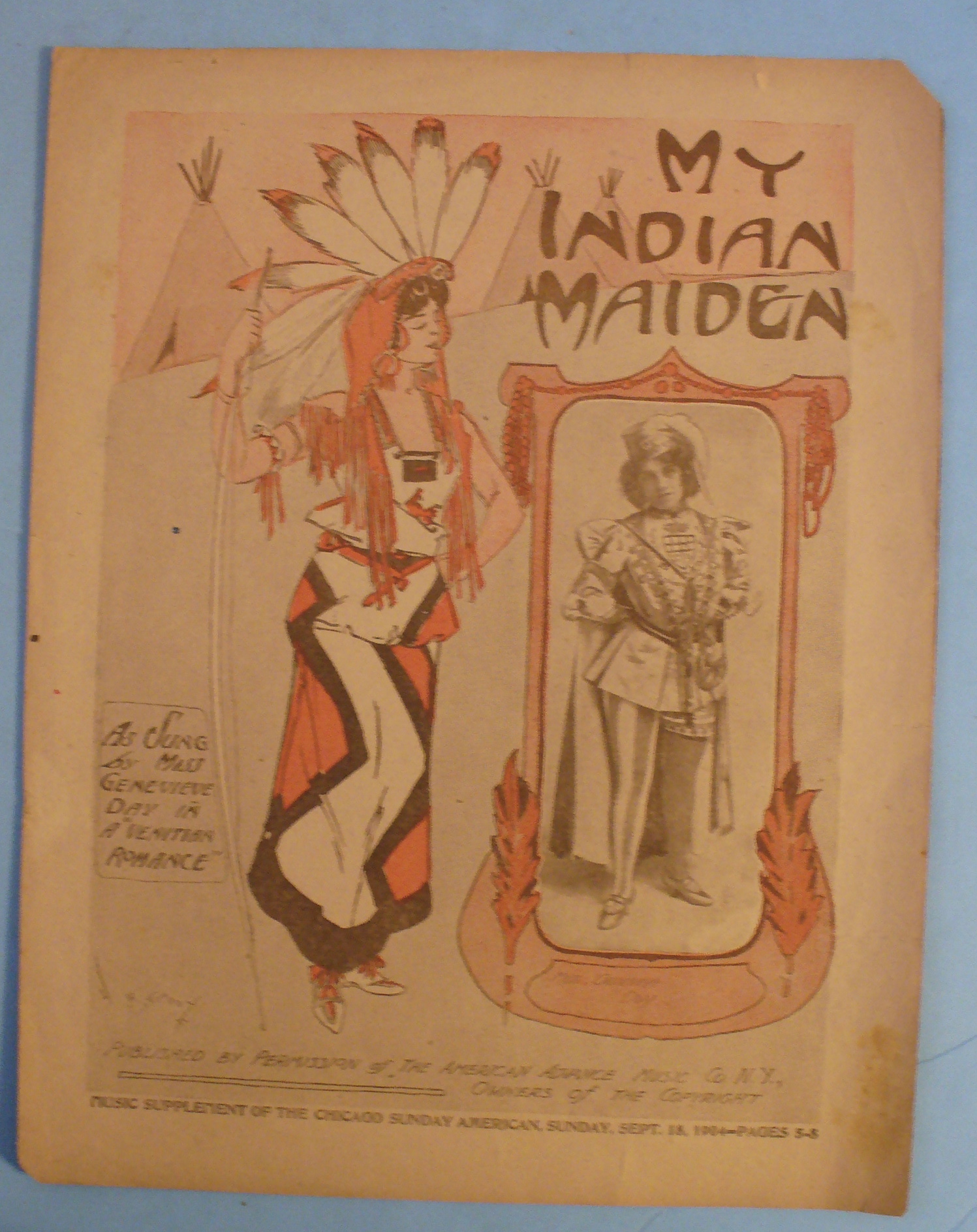 1904 My Indian Maiden with Miss Genevieve Day