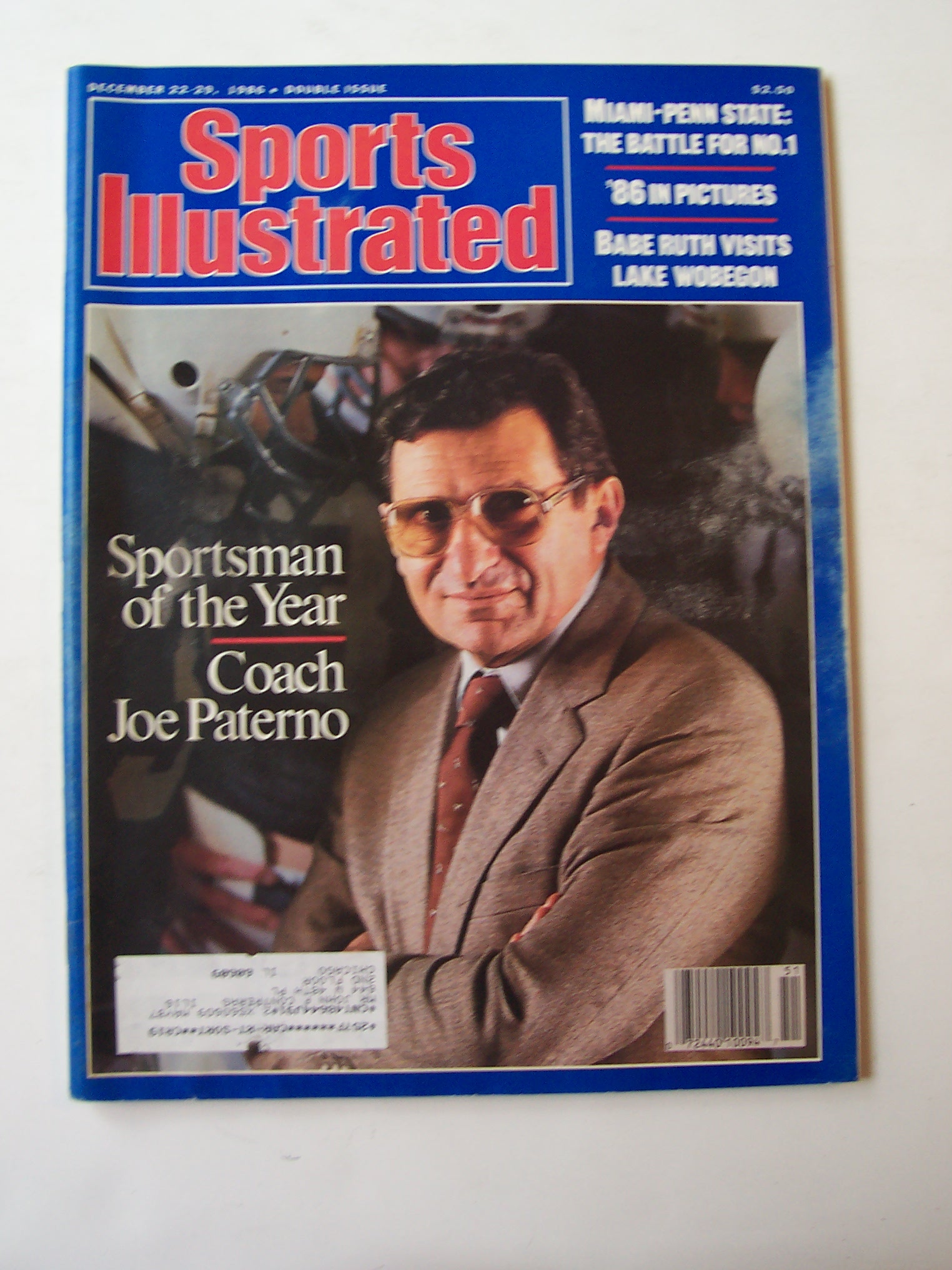 Sports Illustrated Magazine-Dec 22-29, 1986-Joe Paterno