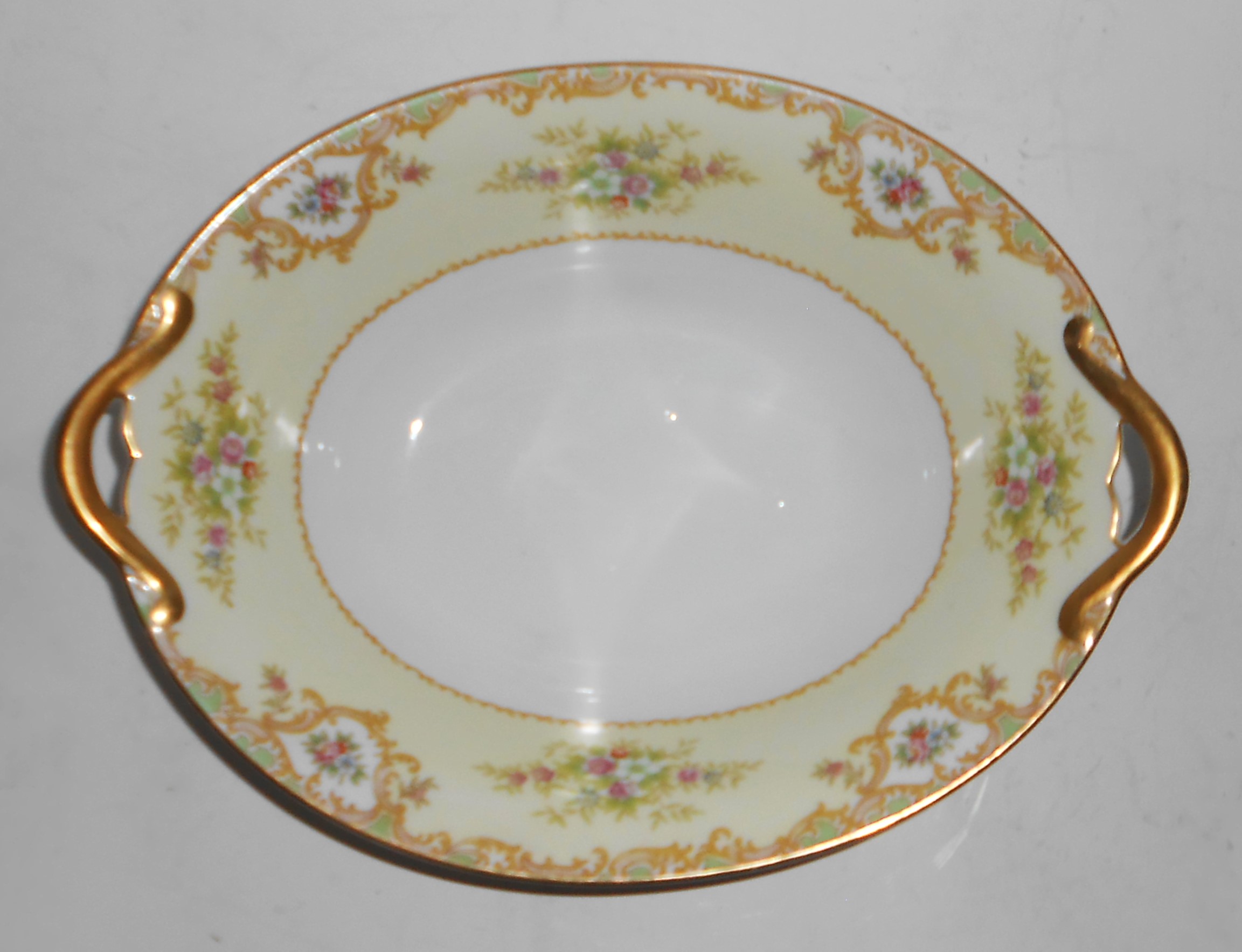 Noritake China Porcelain 581 Fernand Floral w/Gold Oval