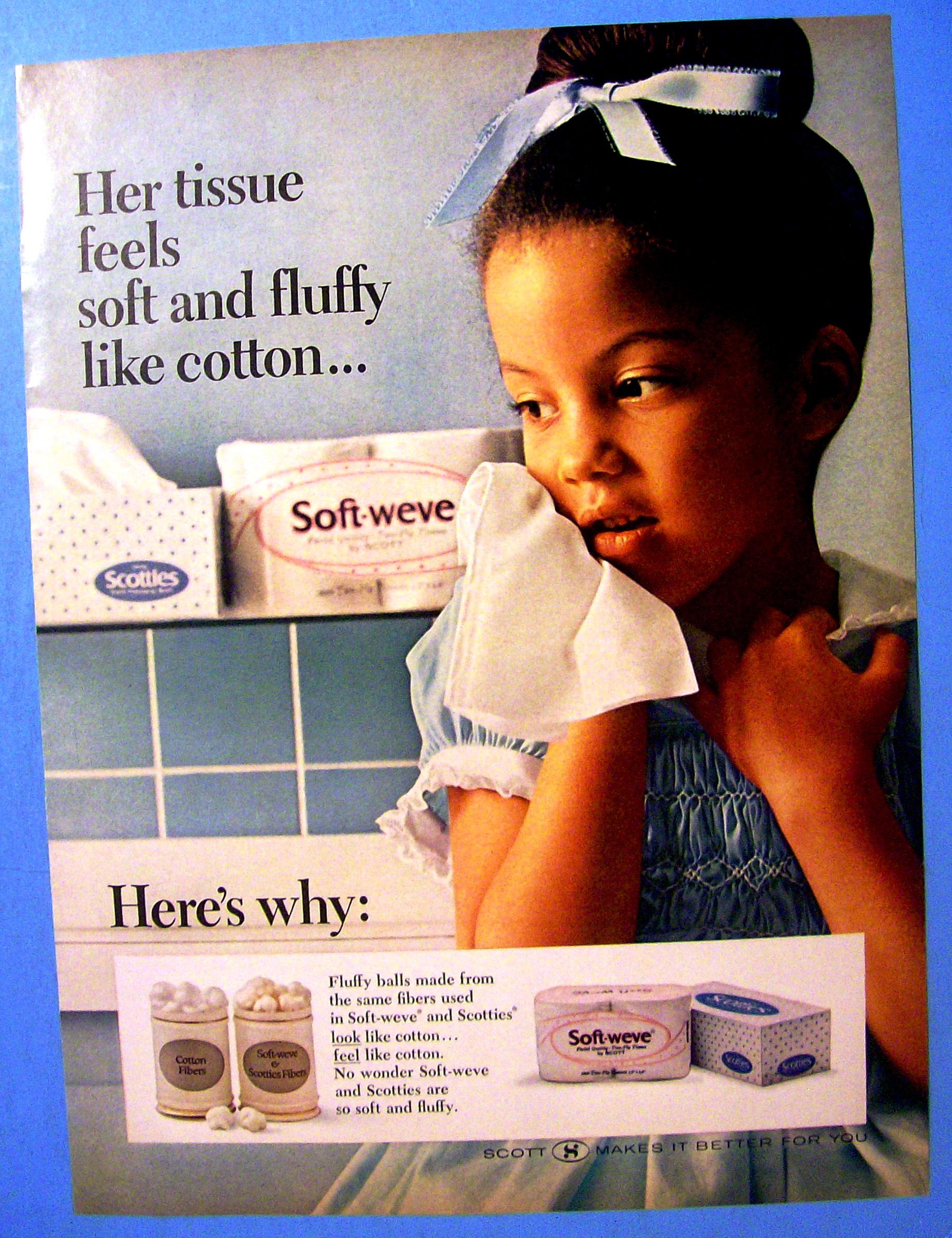 1966 Soft-Weve Toilet Paper with Little Girl