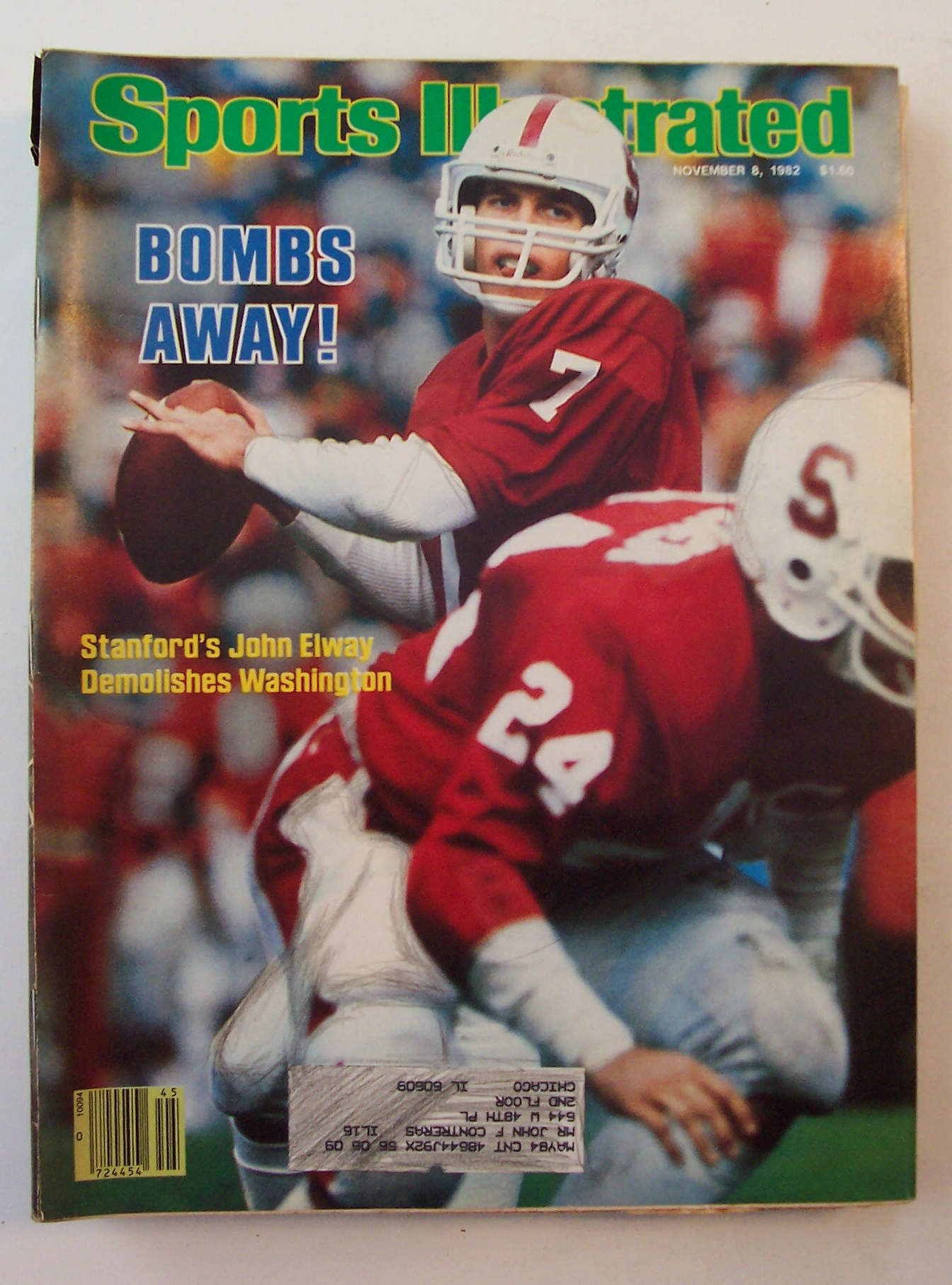 Sports Illustrated Magazine - Nov 8, 1982 - John Elway