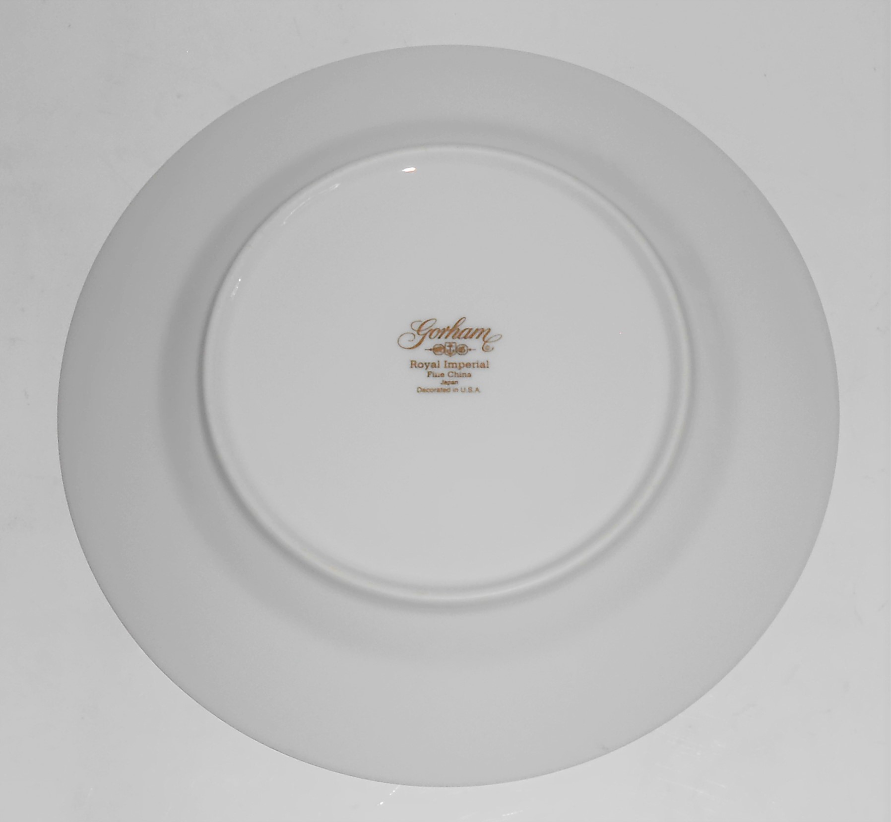 Gorham Porcelain China Royal Imperial w/Gold Bread Pl