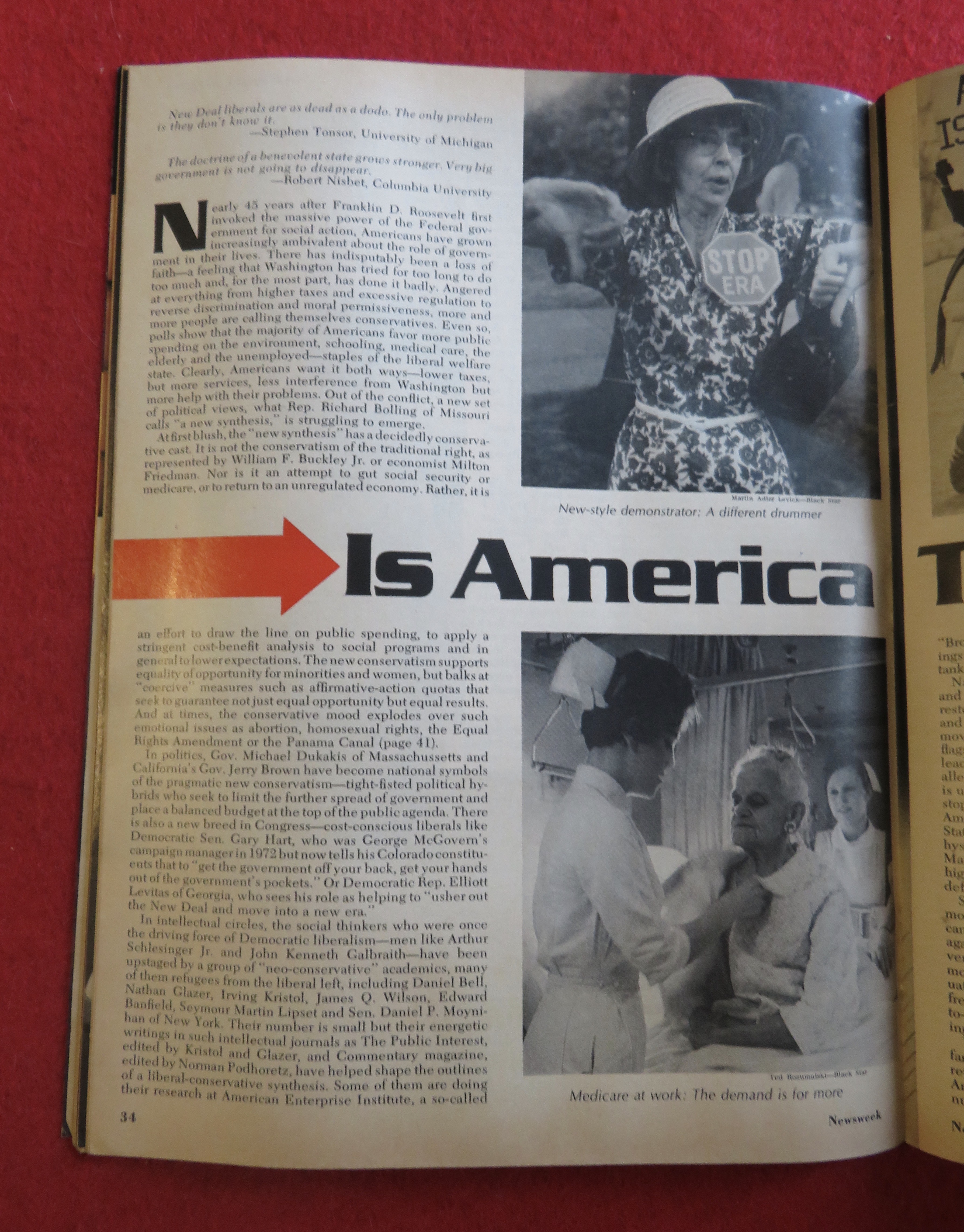 Newsweek Magazine November 7, 1977 America Turning