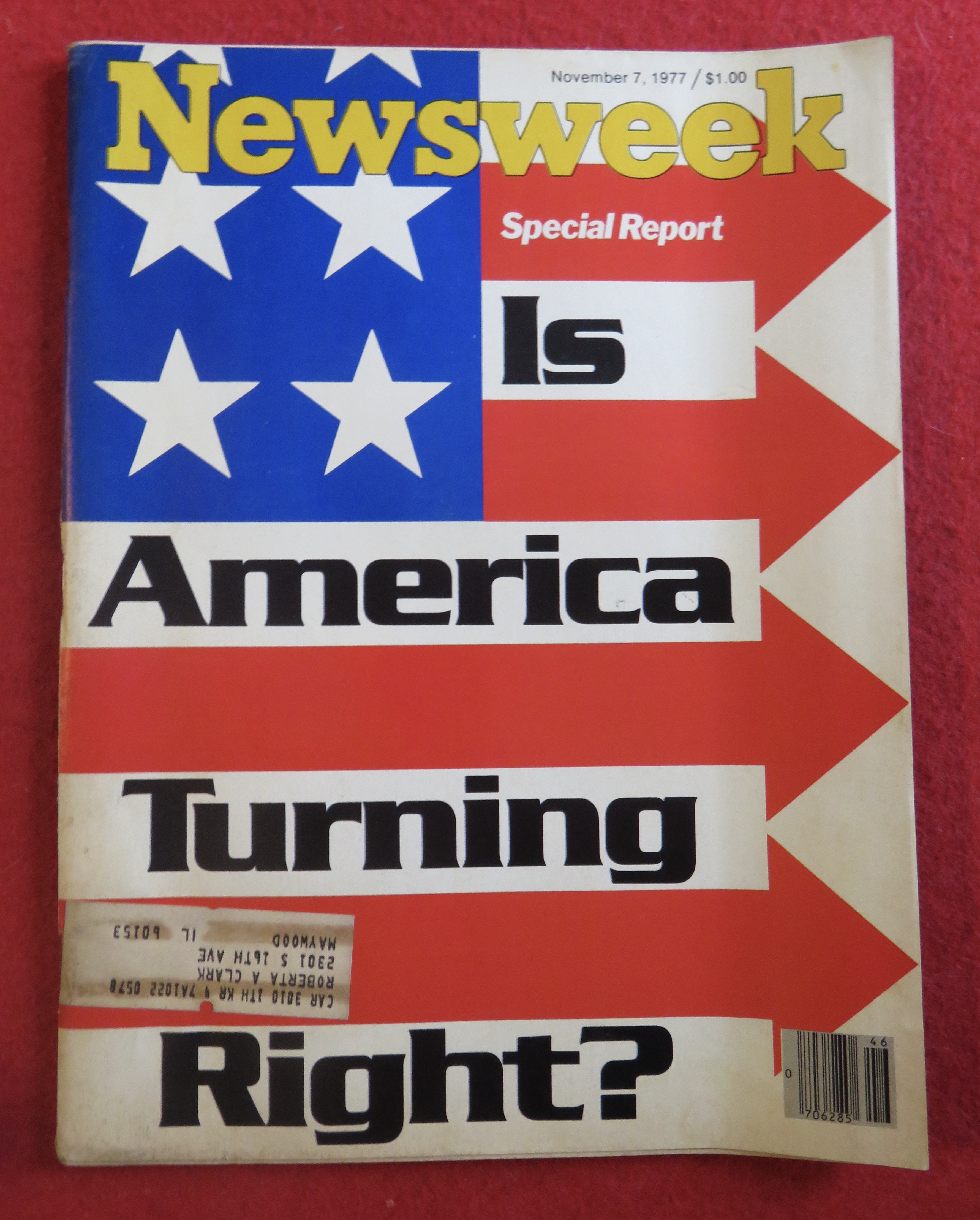 Newsweek Magazine November 7, 1977 America Turning