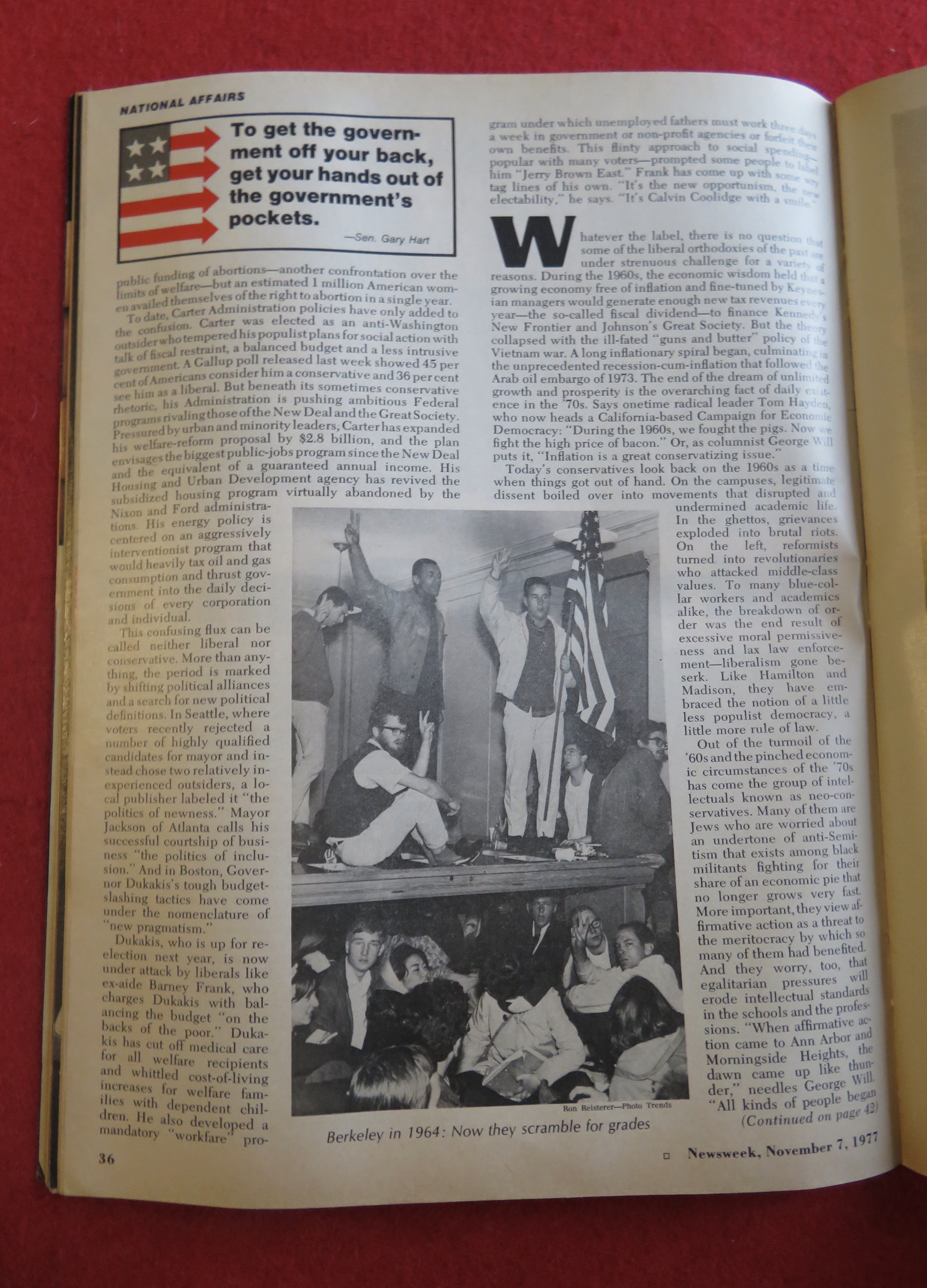 Newsweek Magazine November 7, 1977 America Turning