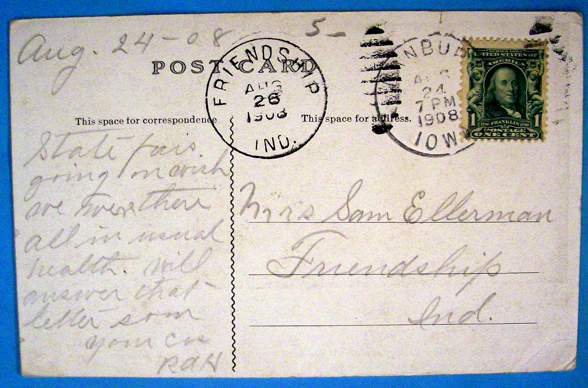 16th Annual Reunion Of Settlers & Pioneers Postcard