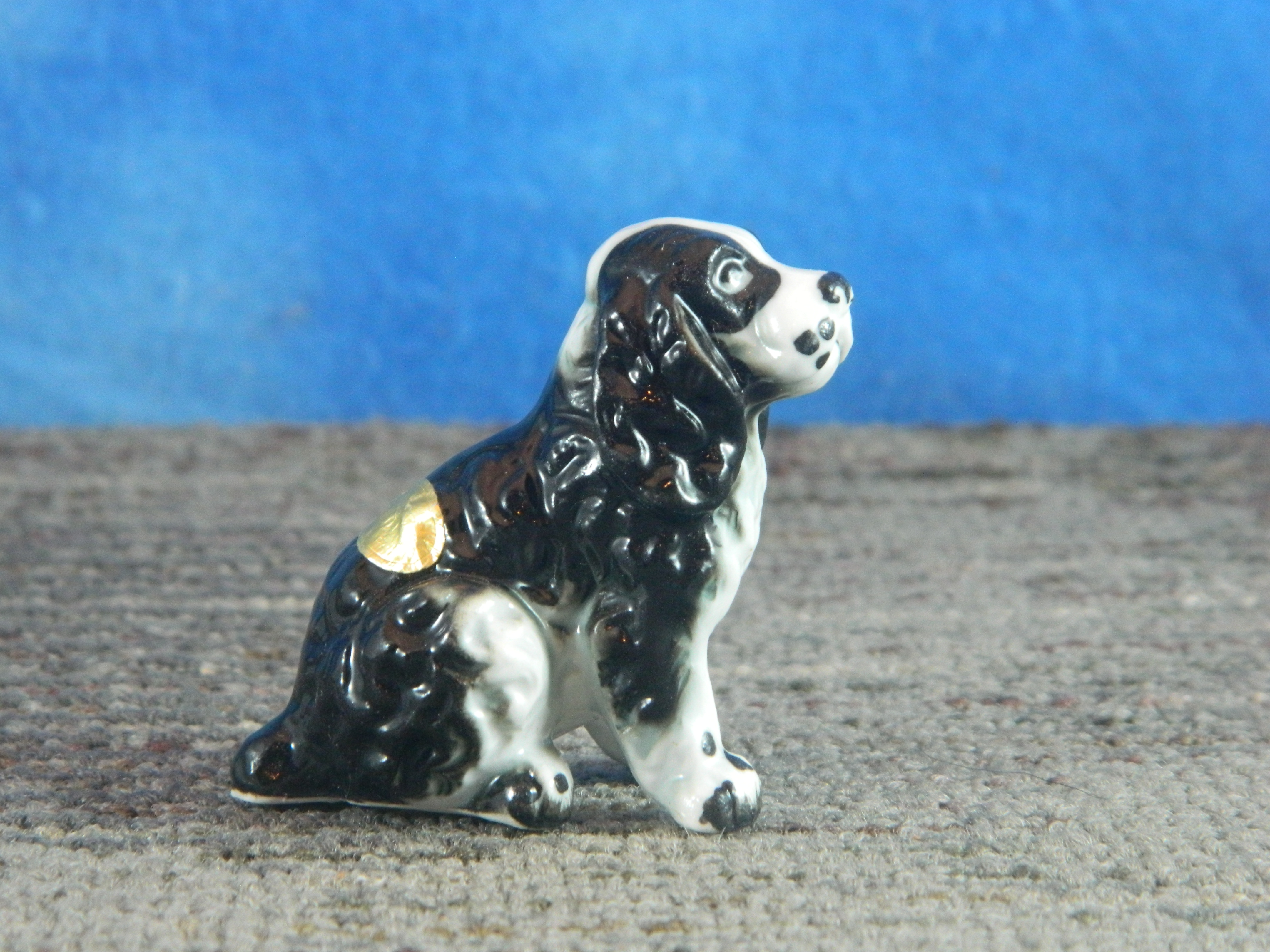 Bone China Japan Black and White Cocker Spaniel