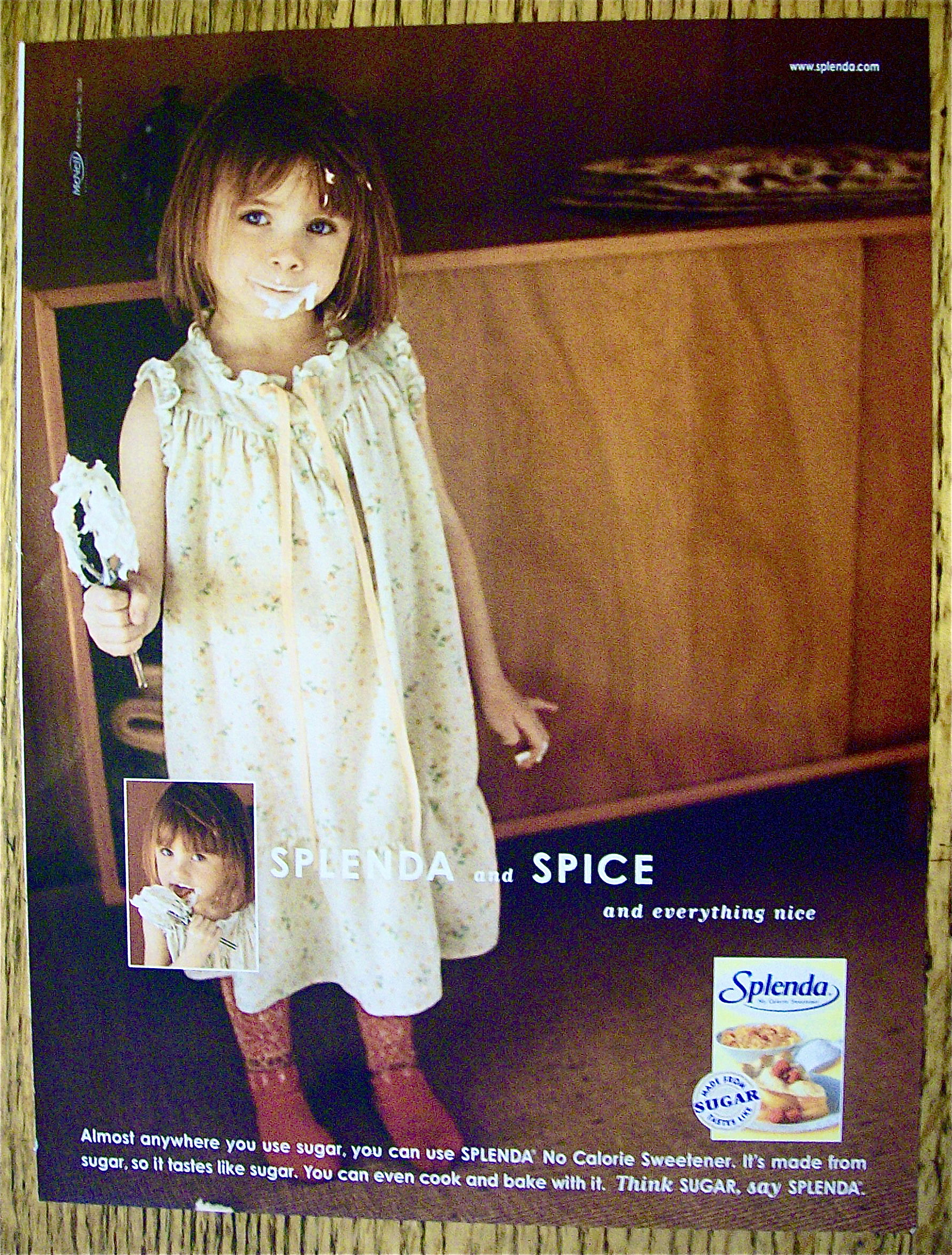 2004 Splenda Sweetener with Little Girl Holding Beater