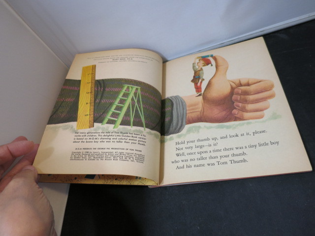 Vintage Tom Thumb A Little Golden Book 1st Edition 1958