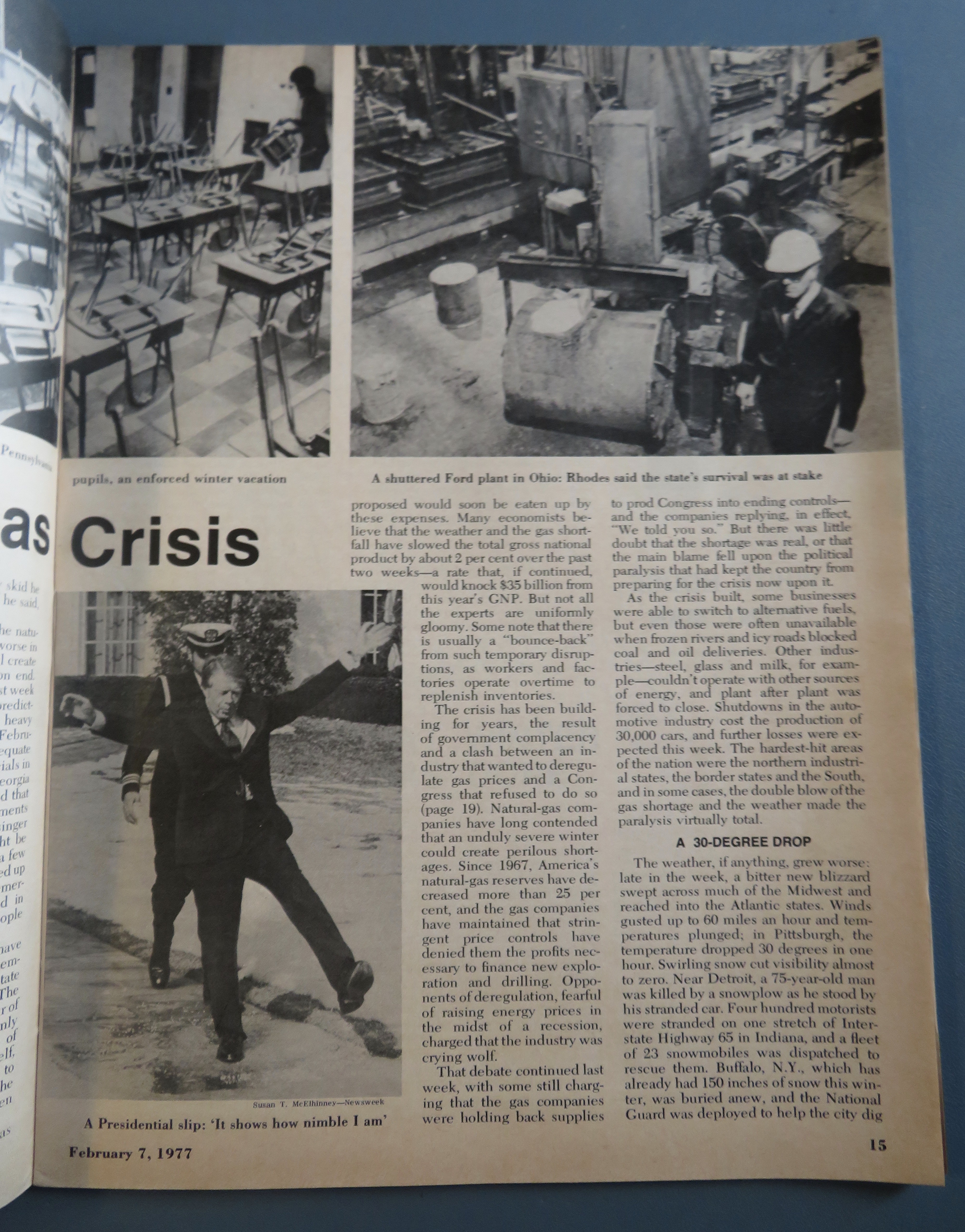 Newsweek Magazine February 7, 1977 The Gas Crisis