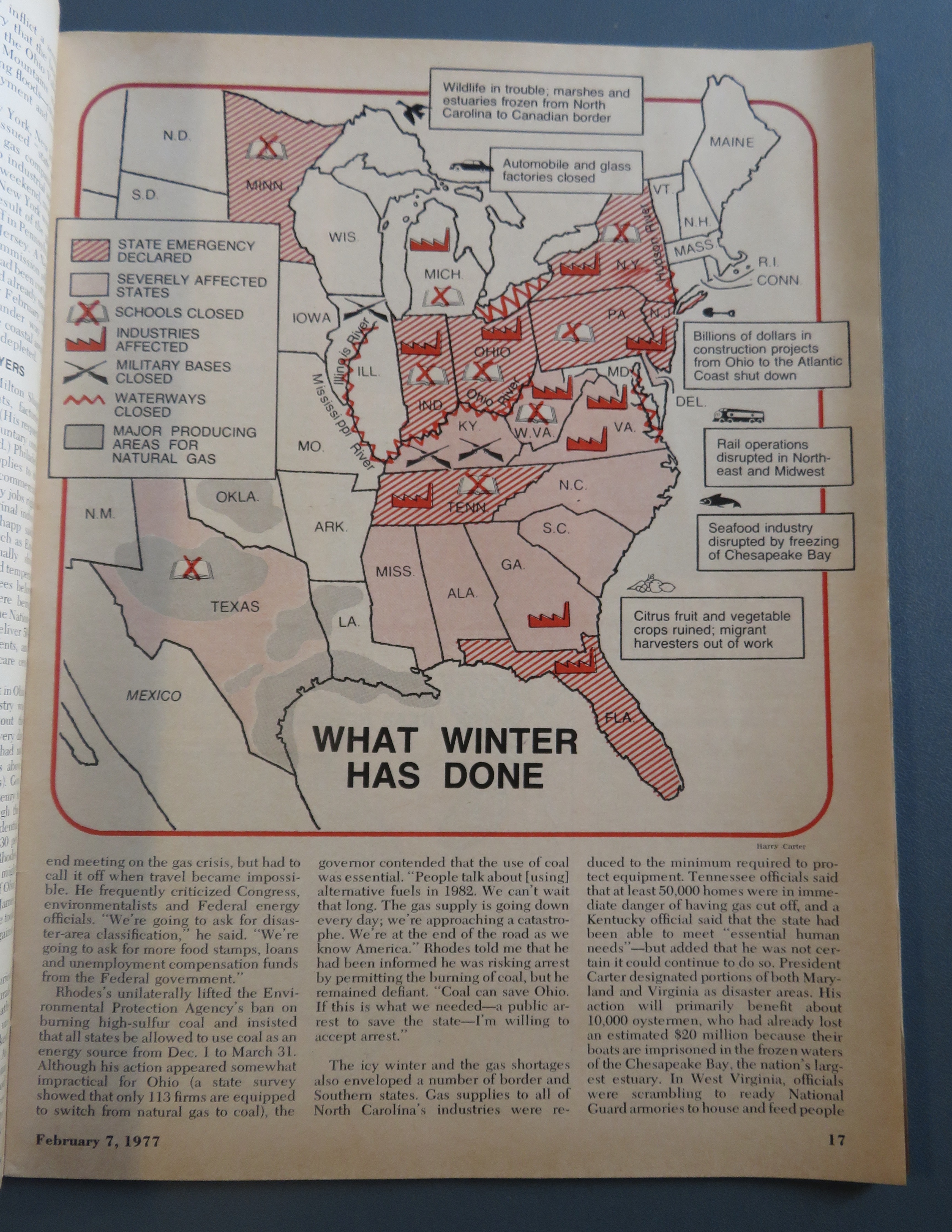 Newsweek Magazine February 7, 1977 The Gas Crisis