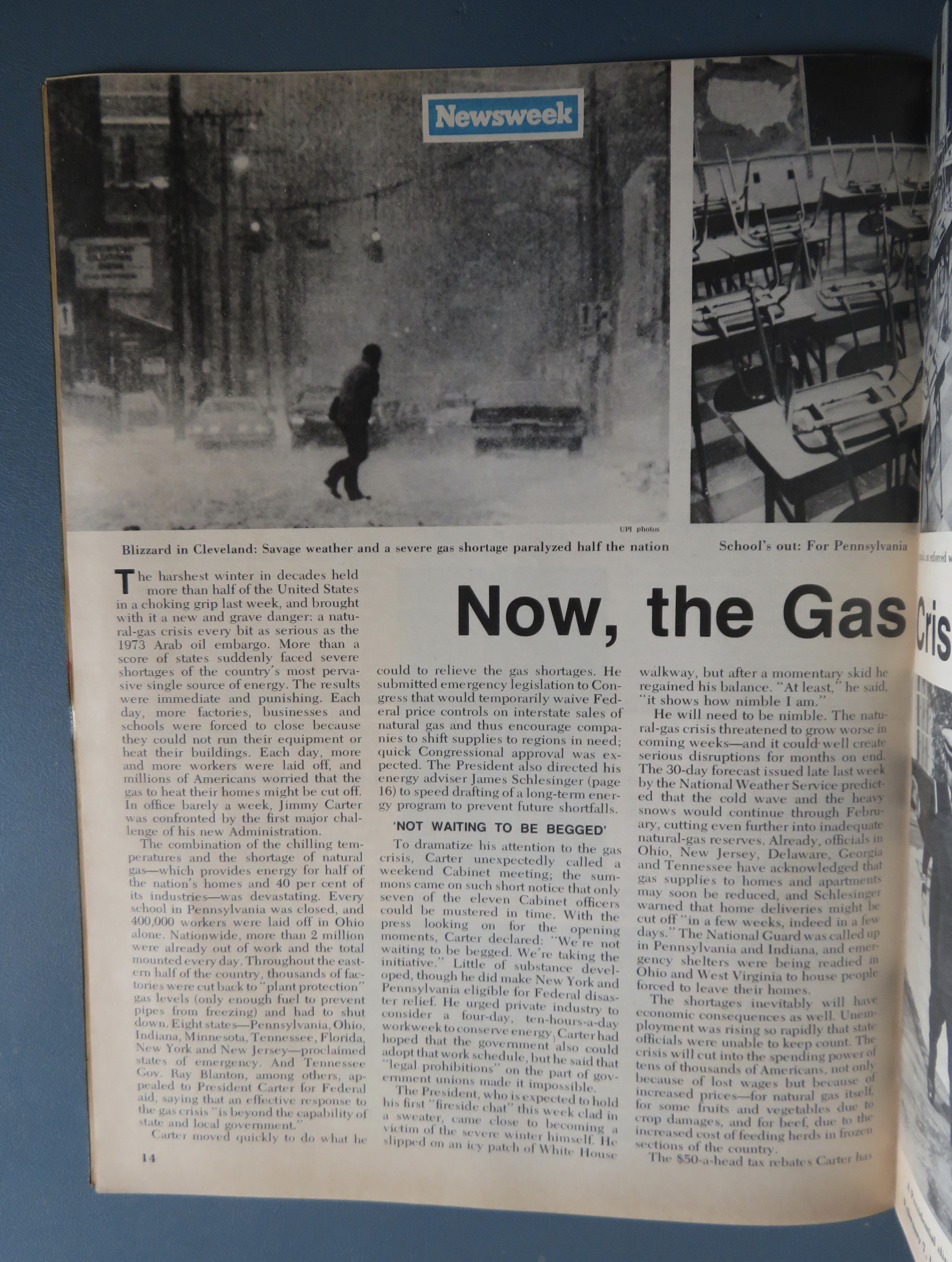 Newsweek Magazine February 7, 1977 The Gas Crisis
