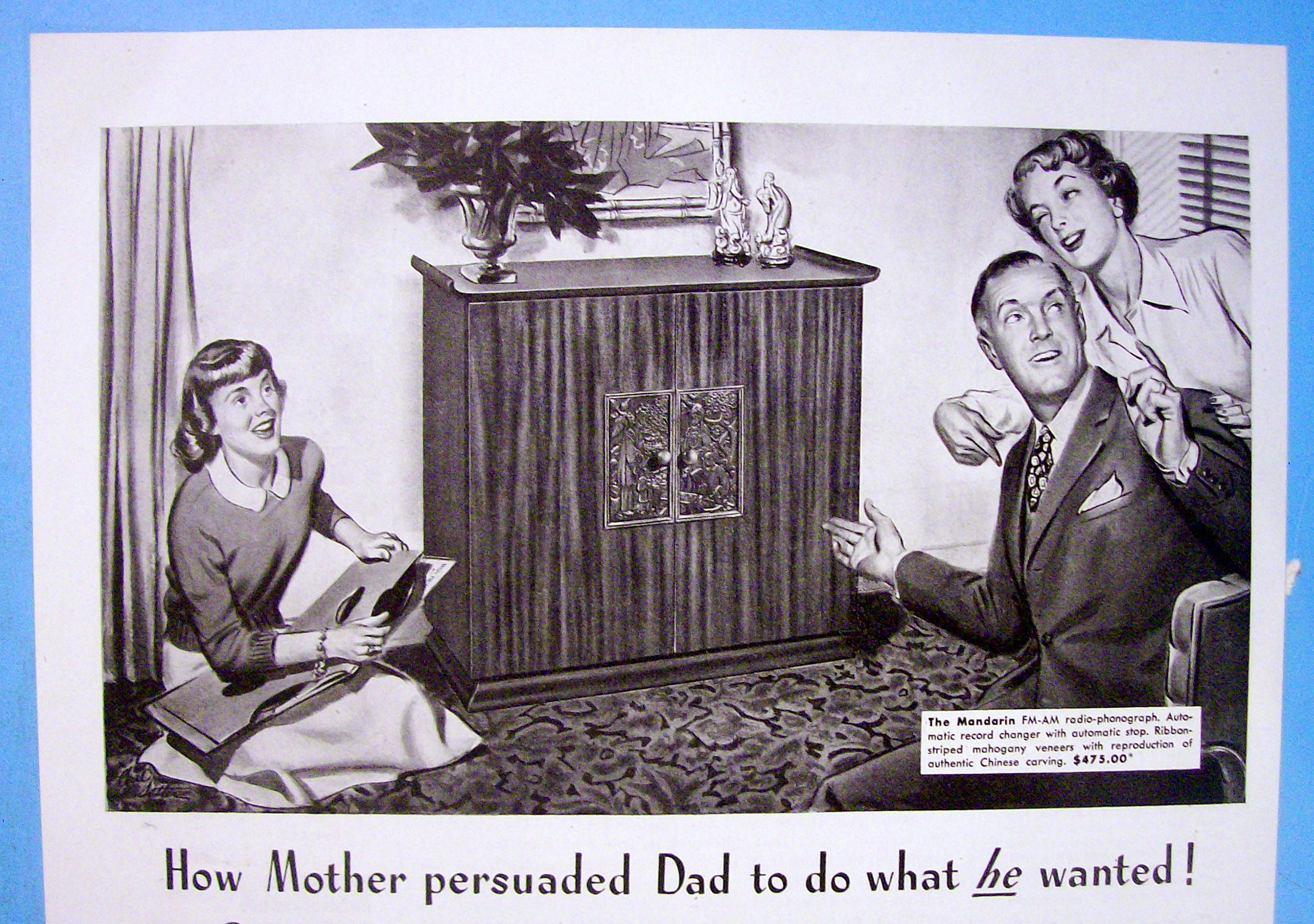1948 Stromberg Carlson with Family with the Mandarin