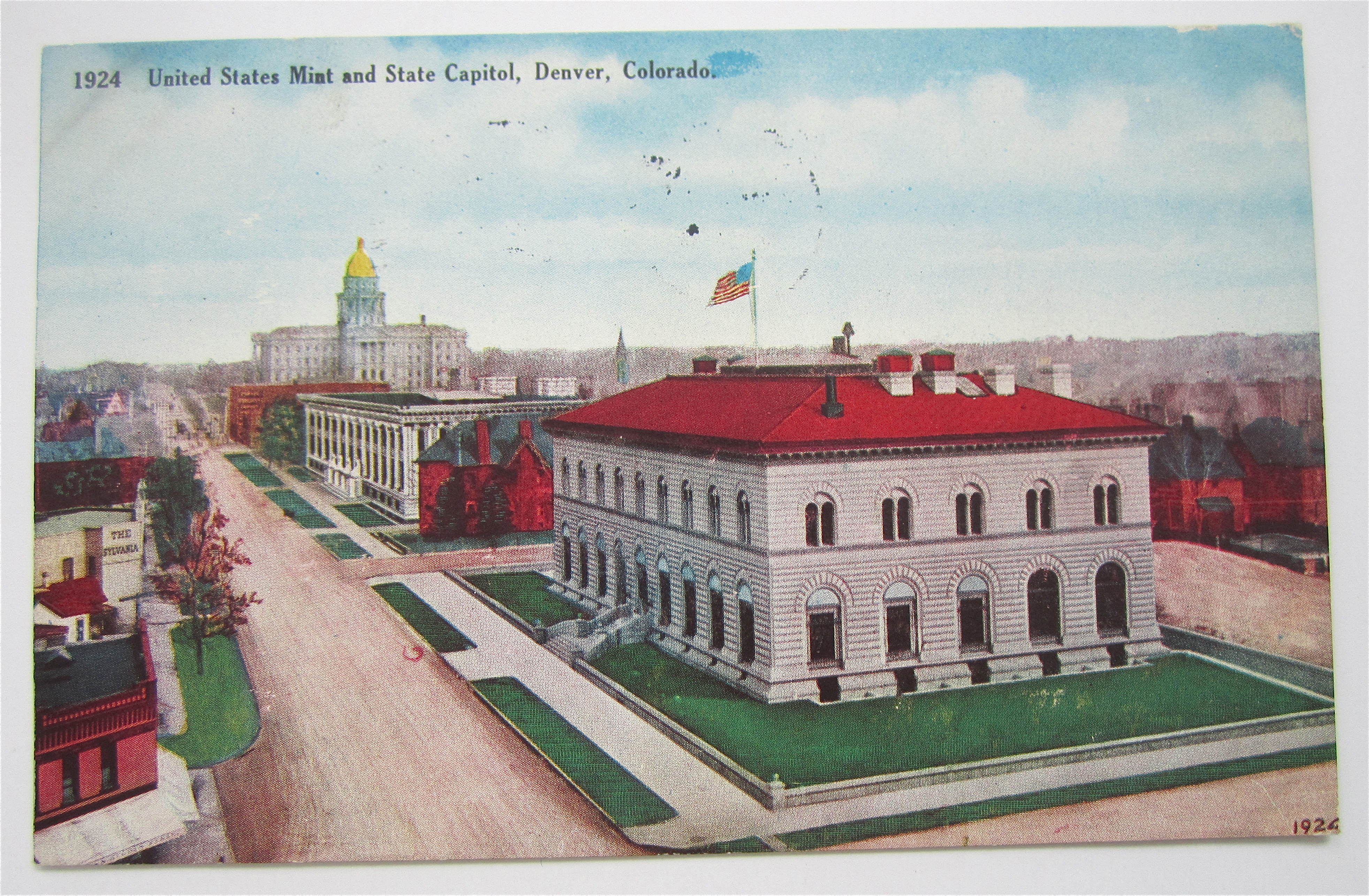 United States Mint And State Capital Postcard