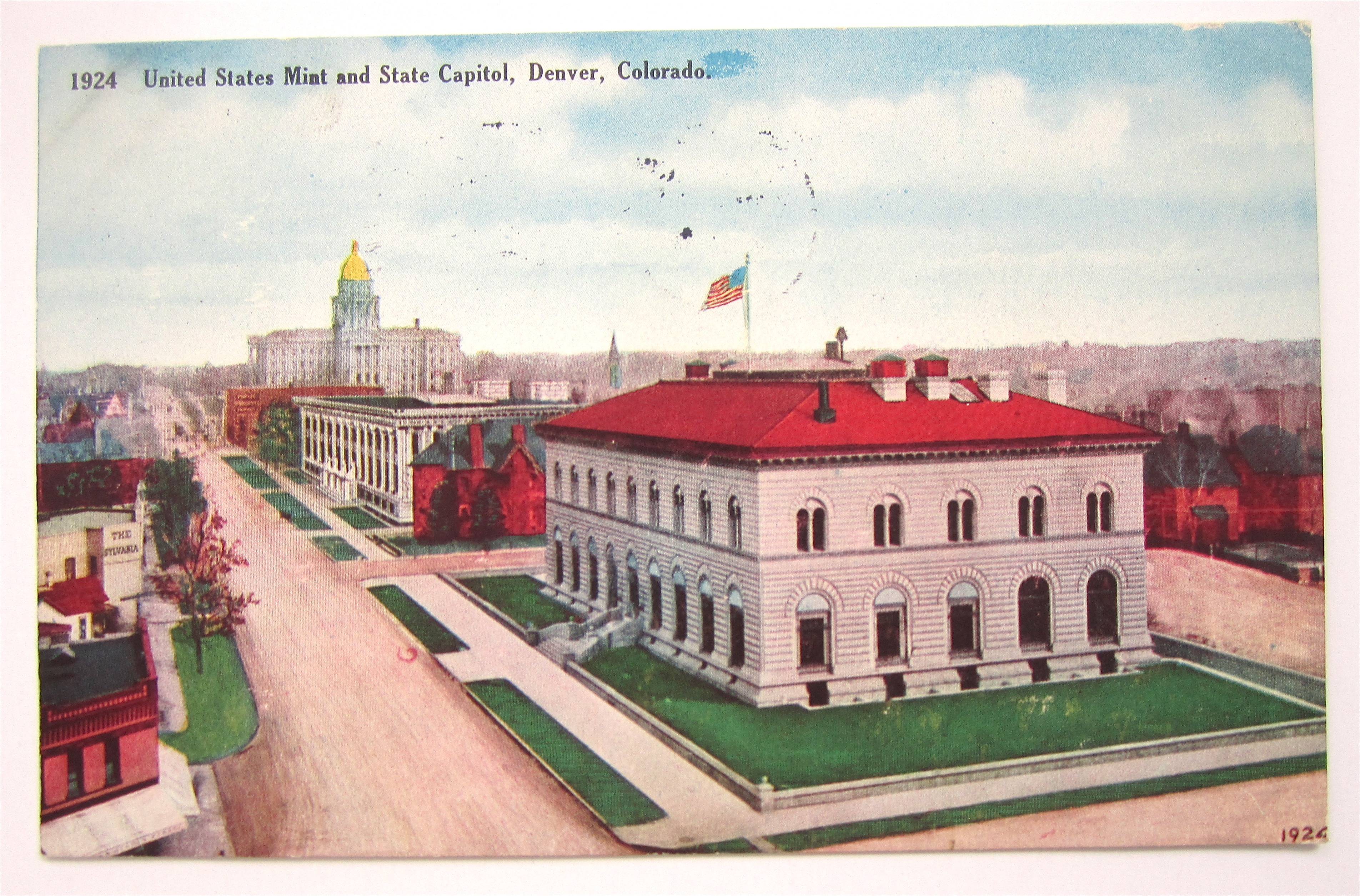 United States Mint And State Capital Postcard