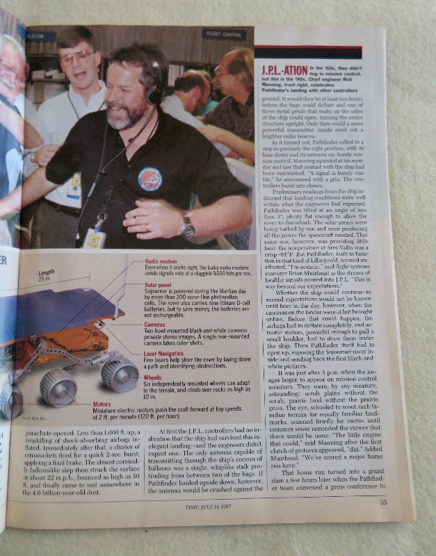 Time Magazine July 14, 1997 Mars (July 4, 1997)