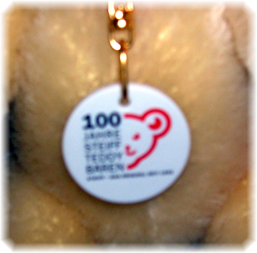 White 10 Inch 2002 Anniversary STEIFF Teddy Bear