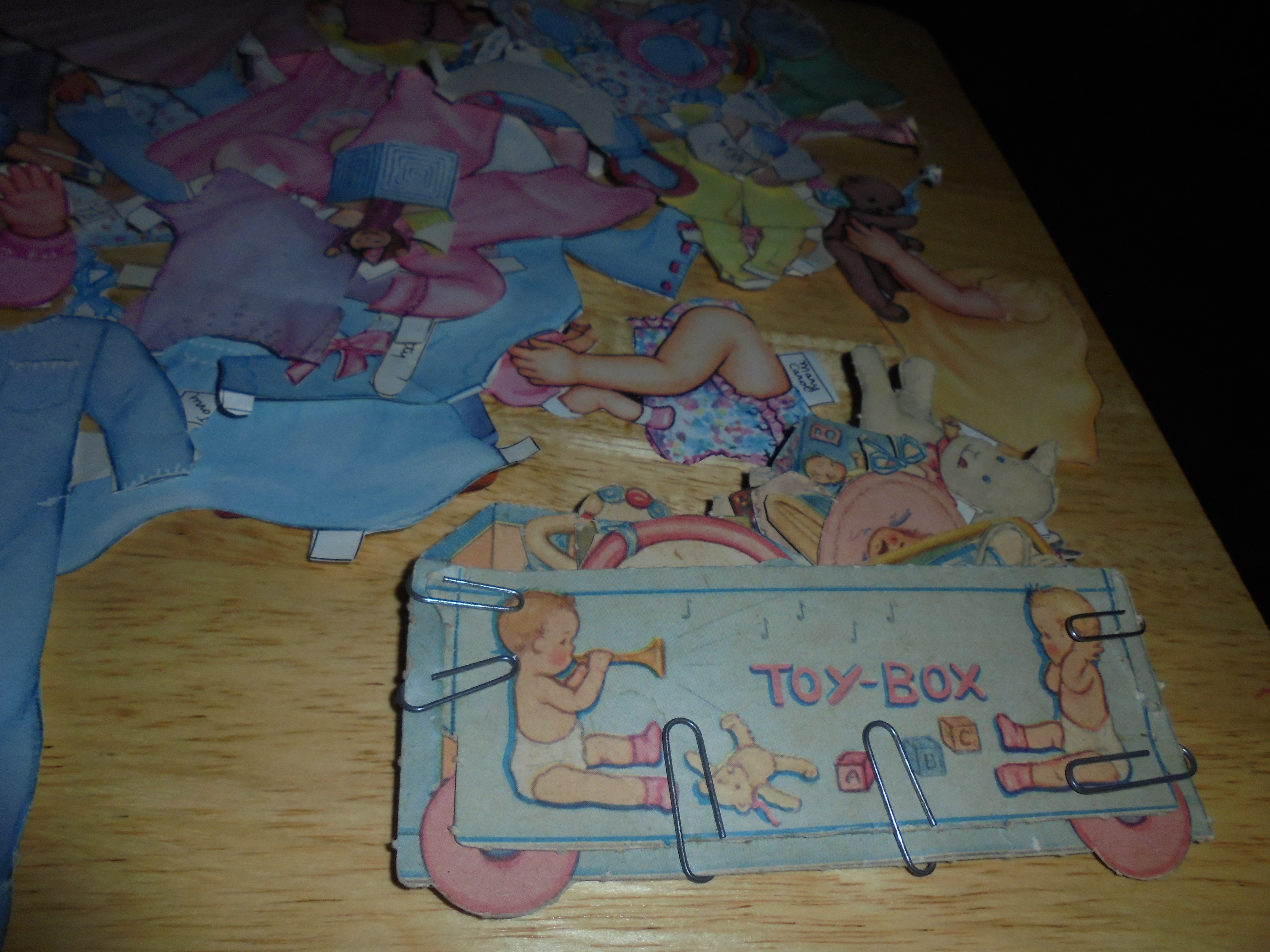 Paper Doll, Babies Lot of 7 plus clothing etc