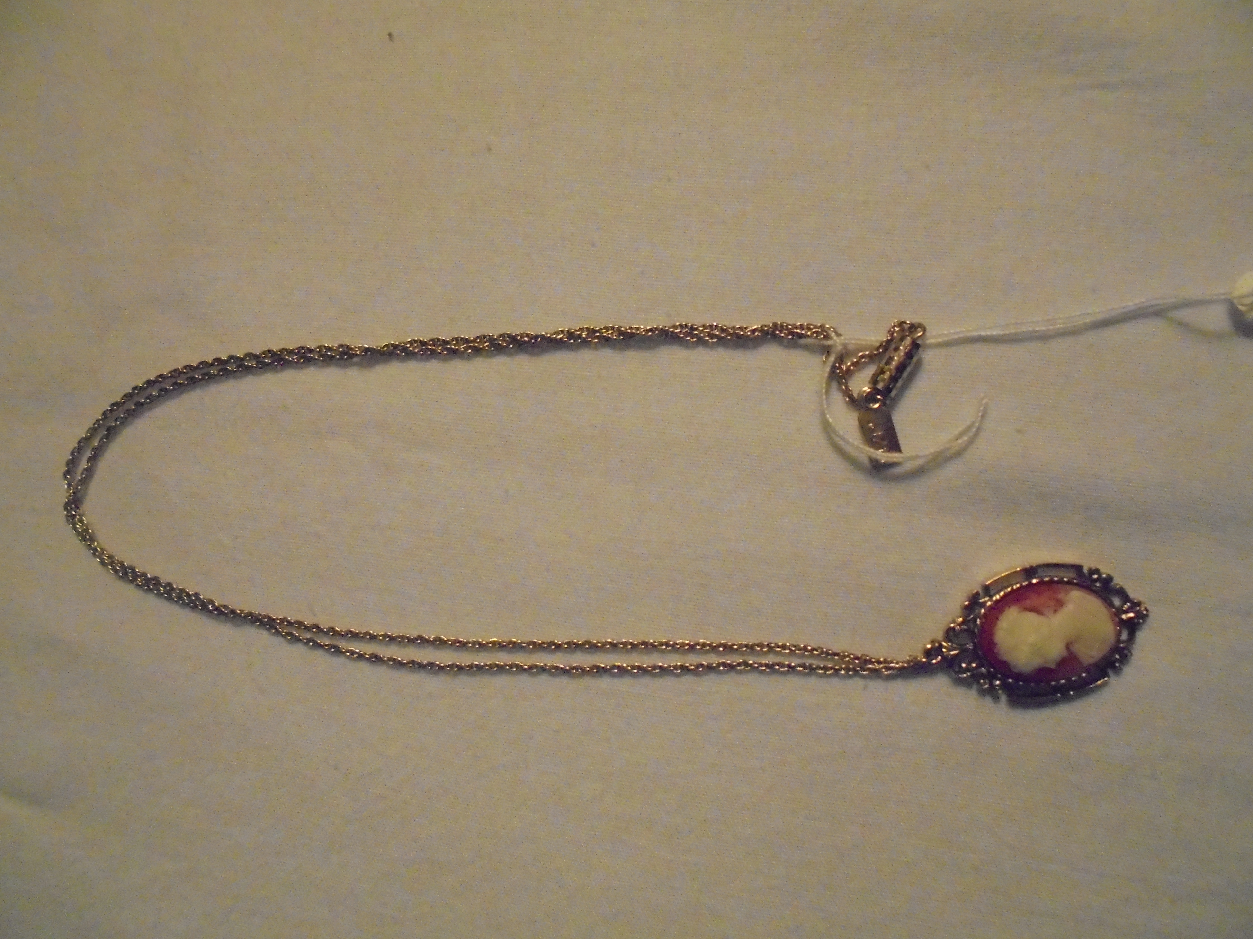 Cameo Necklace 1928 Company 1960s