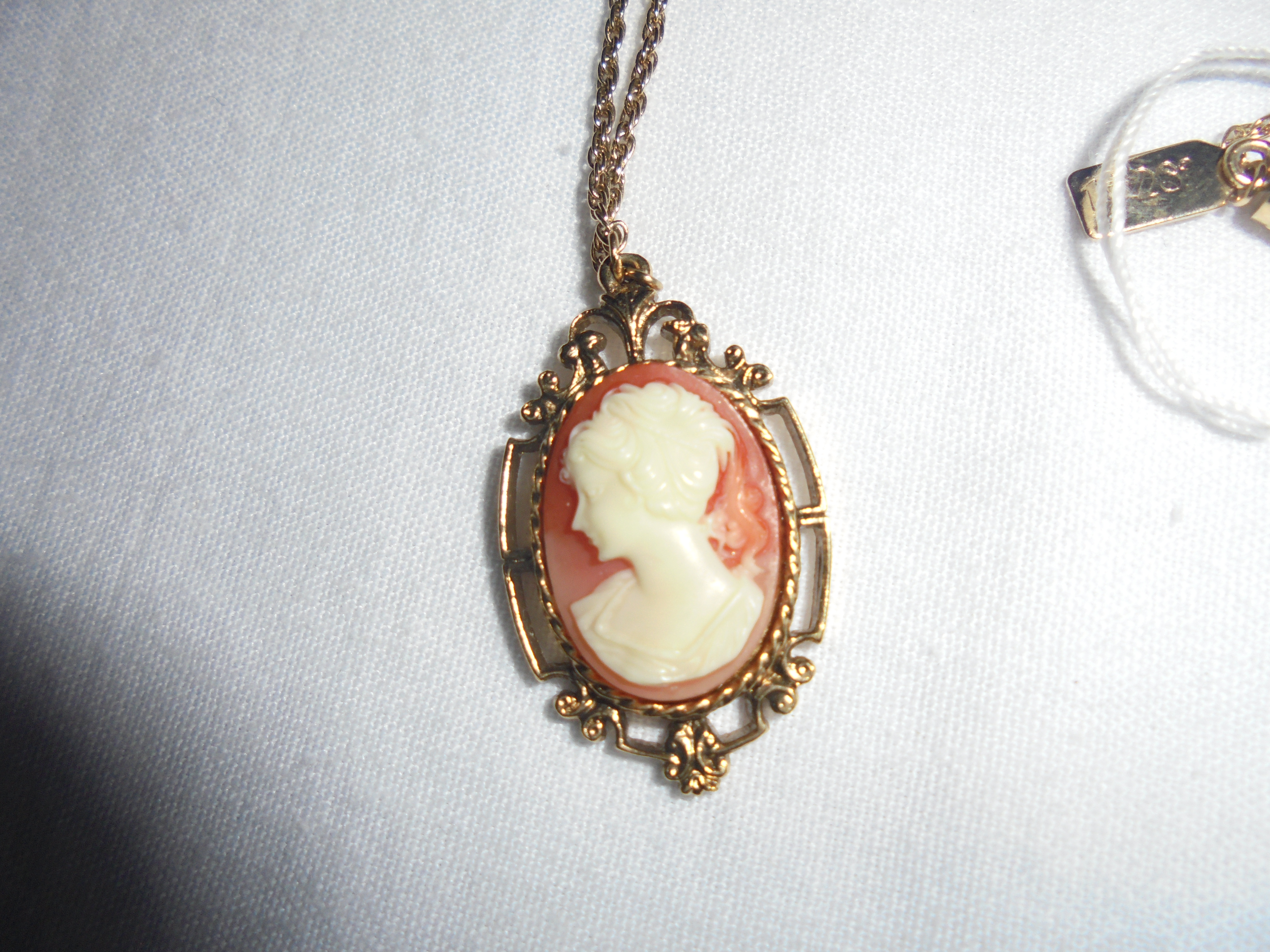 Cameo Necklace 1928 Company 1960s