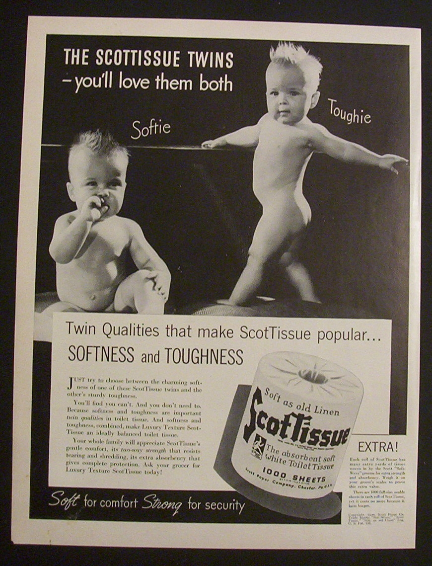 1940 Scottissue with Softie & Toughie