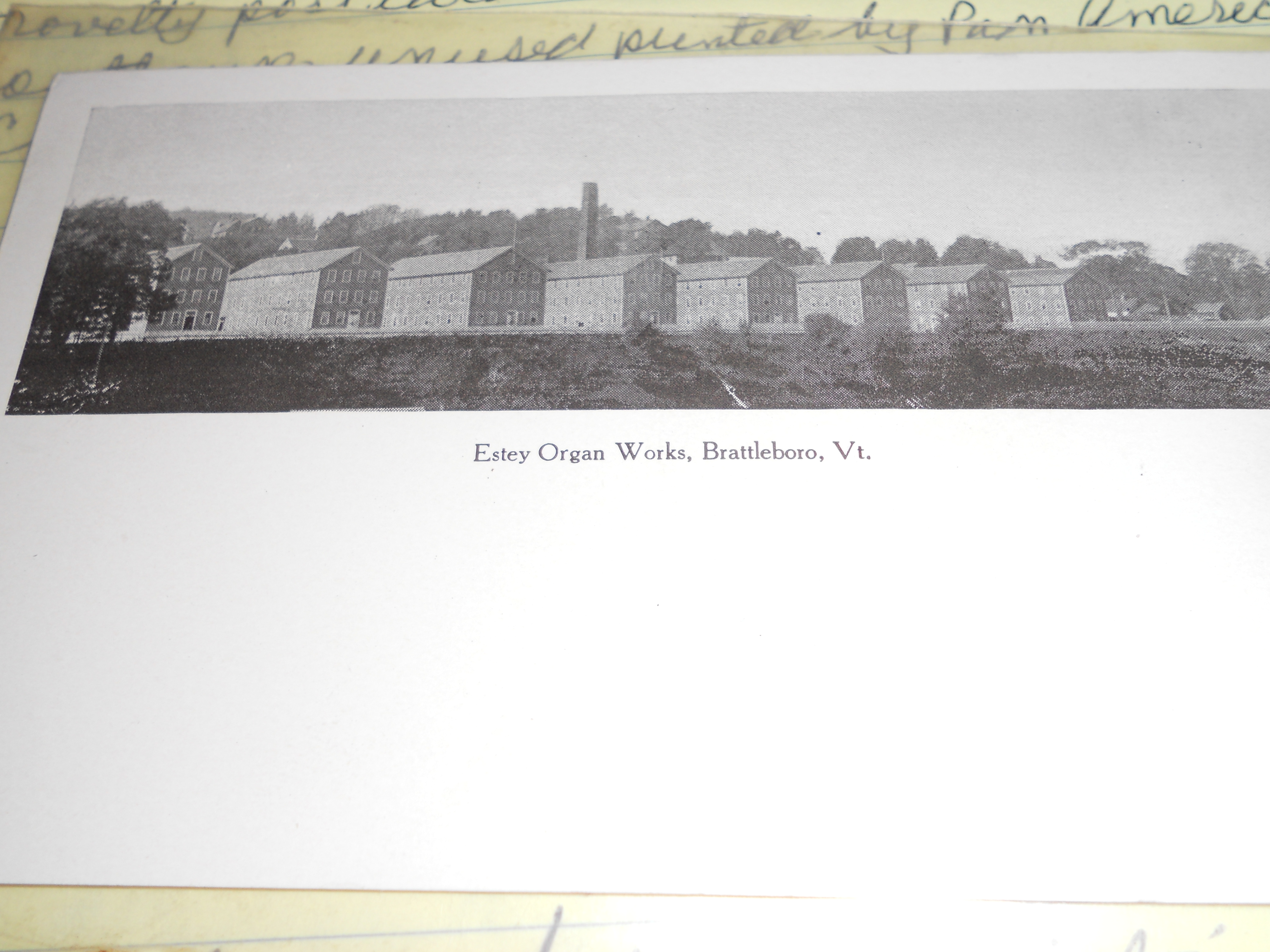 Estey Works, Brattleboro, Vermont Card