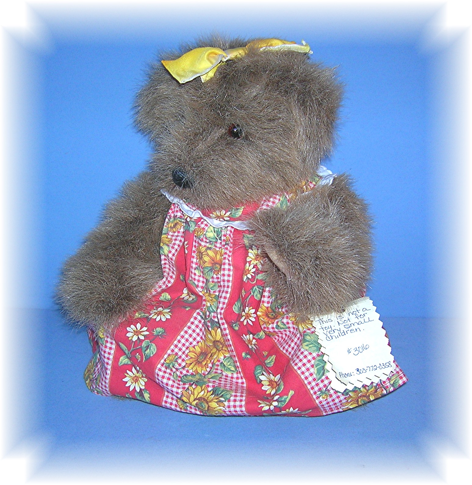 1997 Hand Made Collectibel Teddy By Sharon Stratton