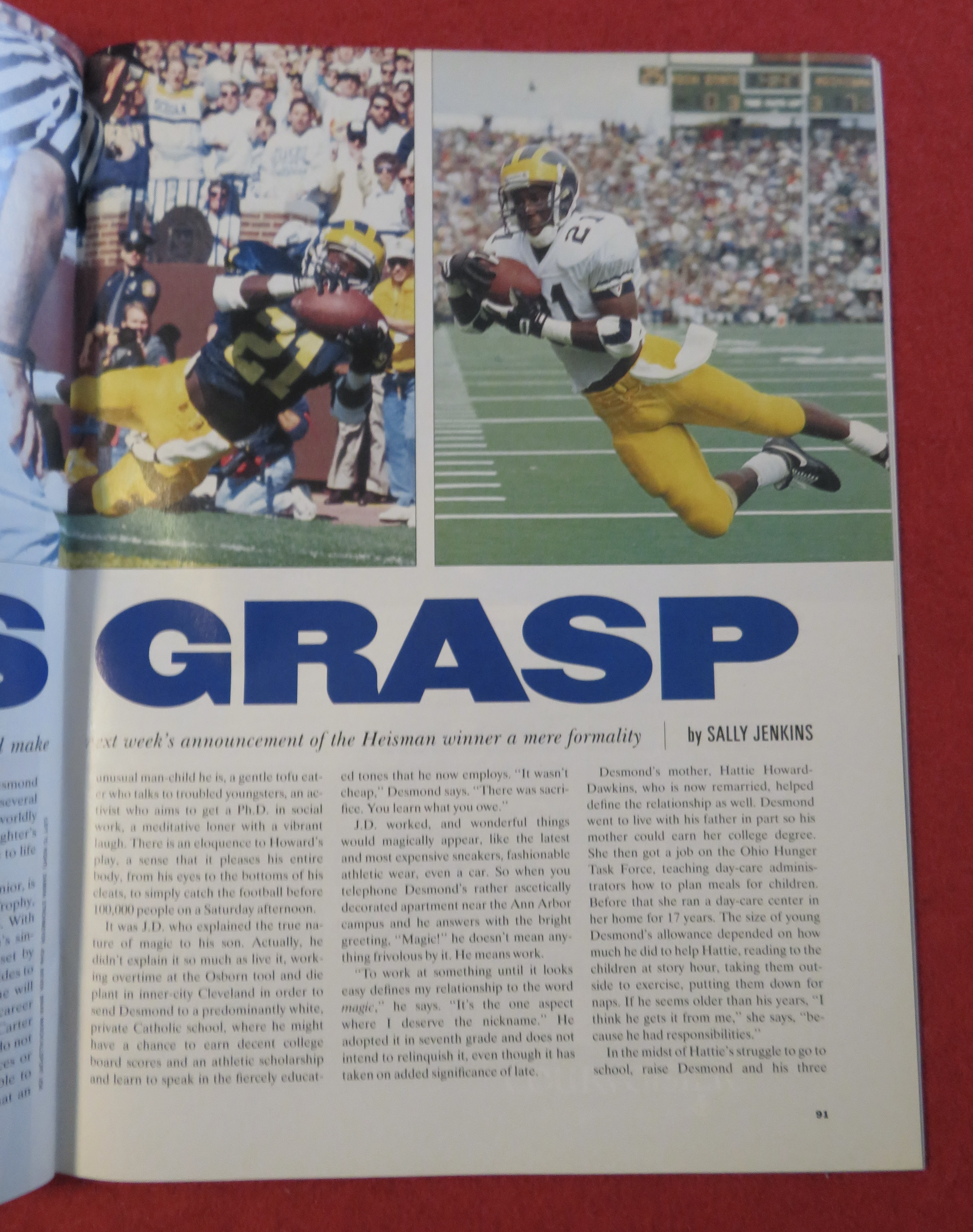 Sports Illustrated Magazine-December 9, 1991-D. Howard
