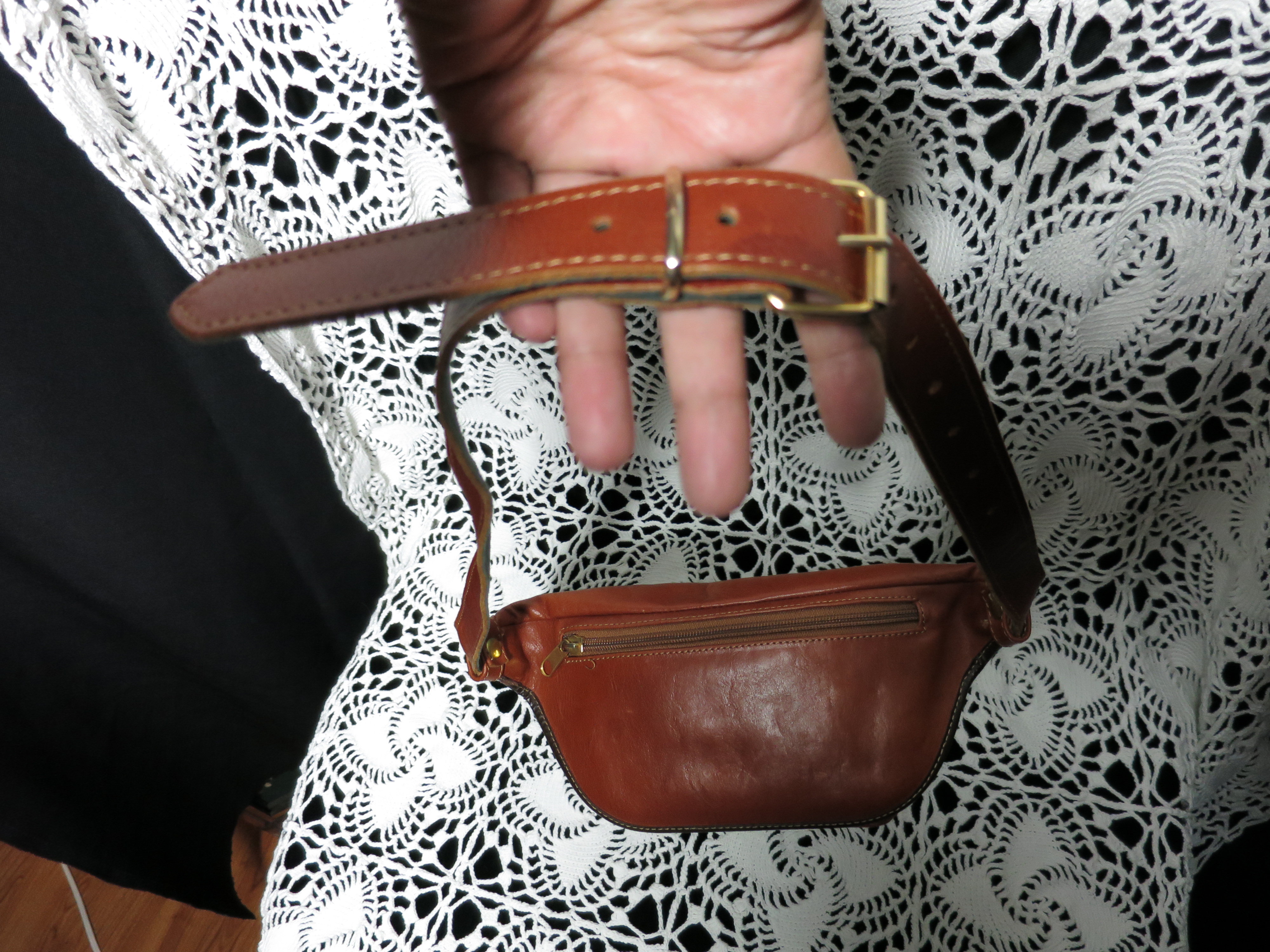 FG Pelletterie Darte Dorgali Leather Fanny Pack Vintage