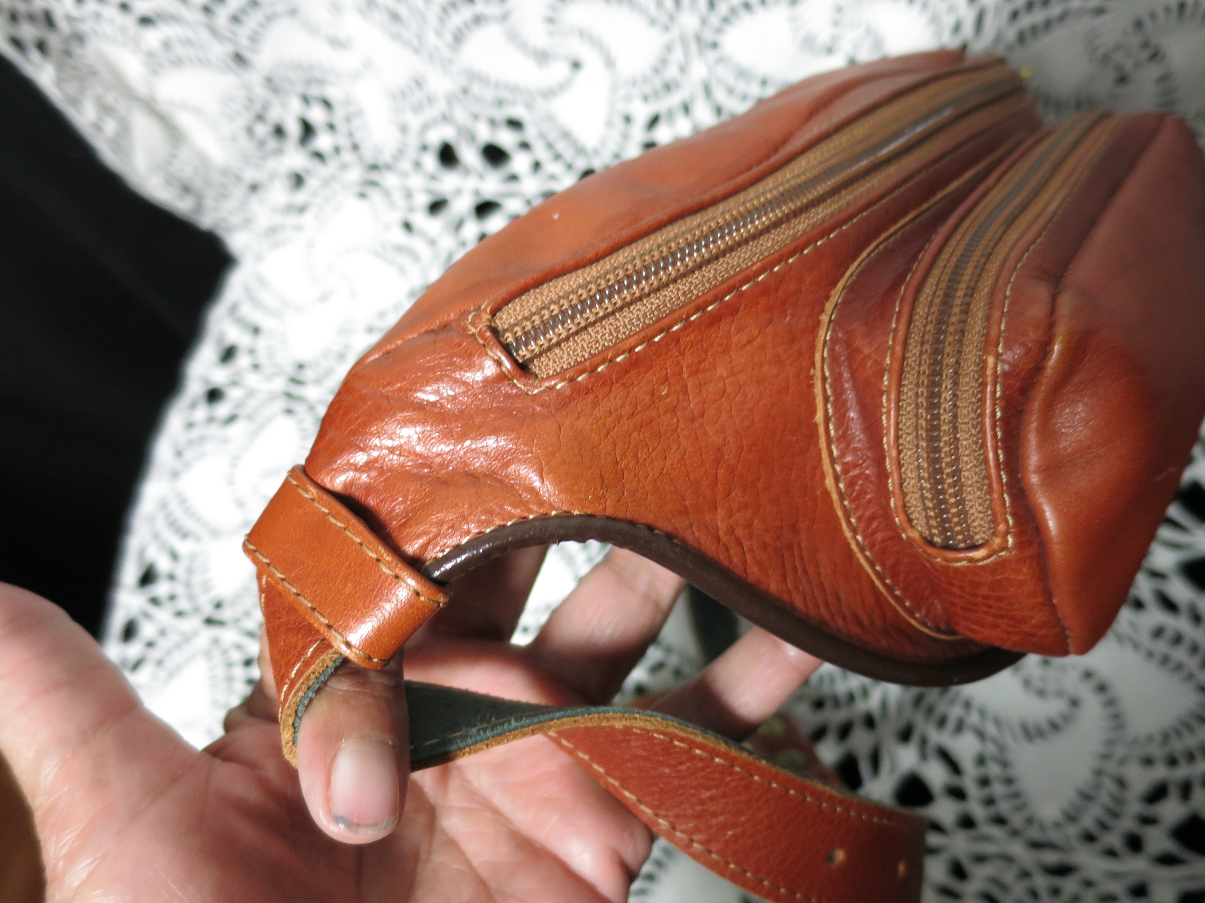 FG Pelletterie Darte Dorgali Leather Fanny Pack Vintage