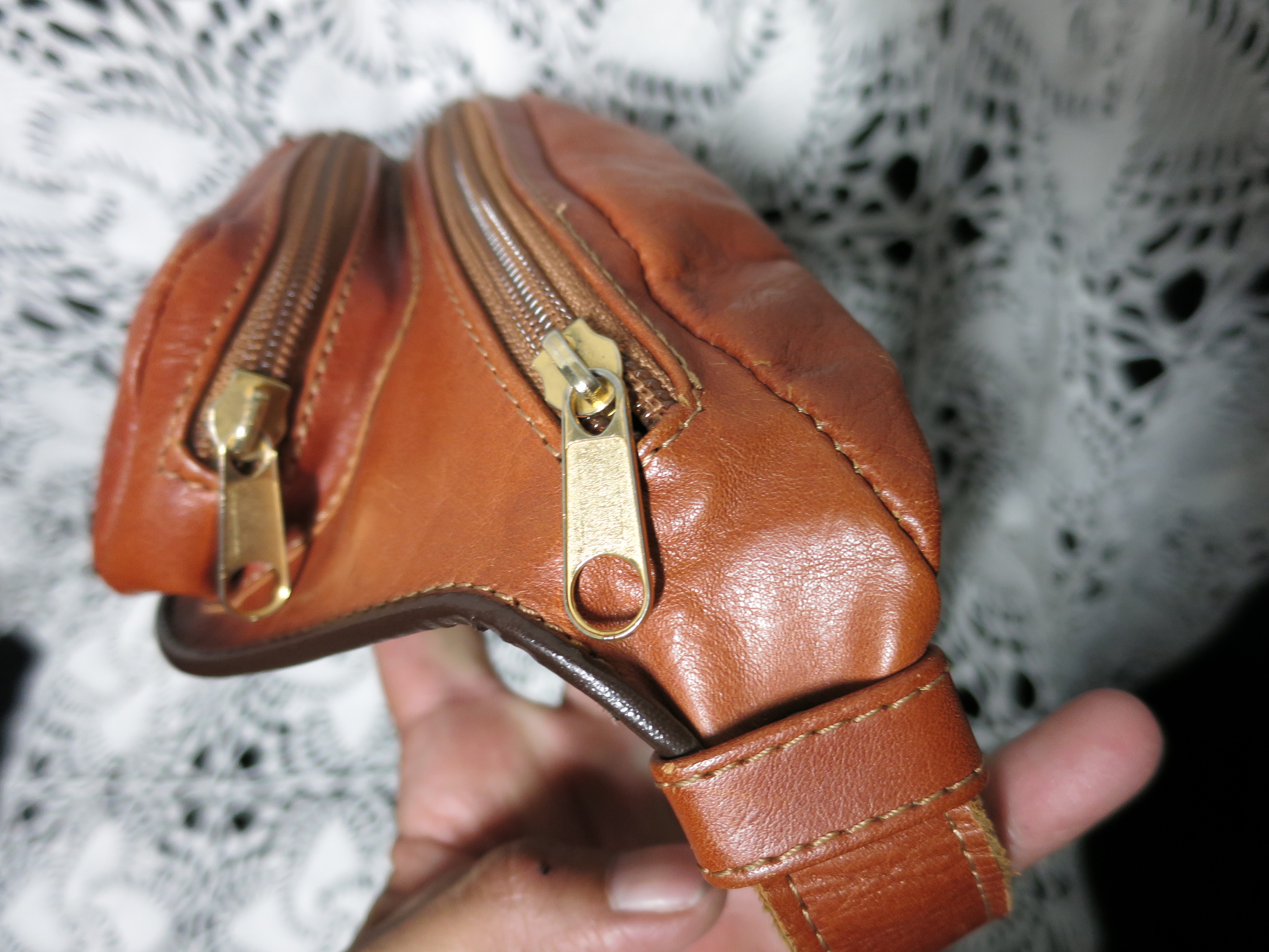 FG Pelletterie Darte Dorgali Leather Fanny Pack Vintage