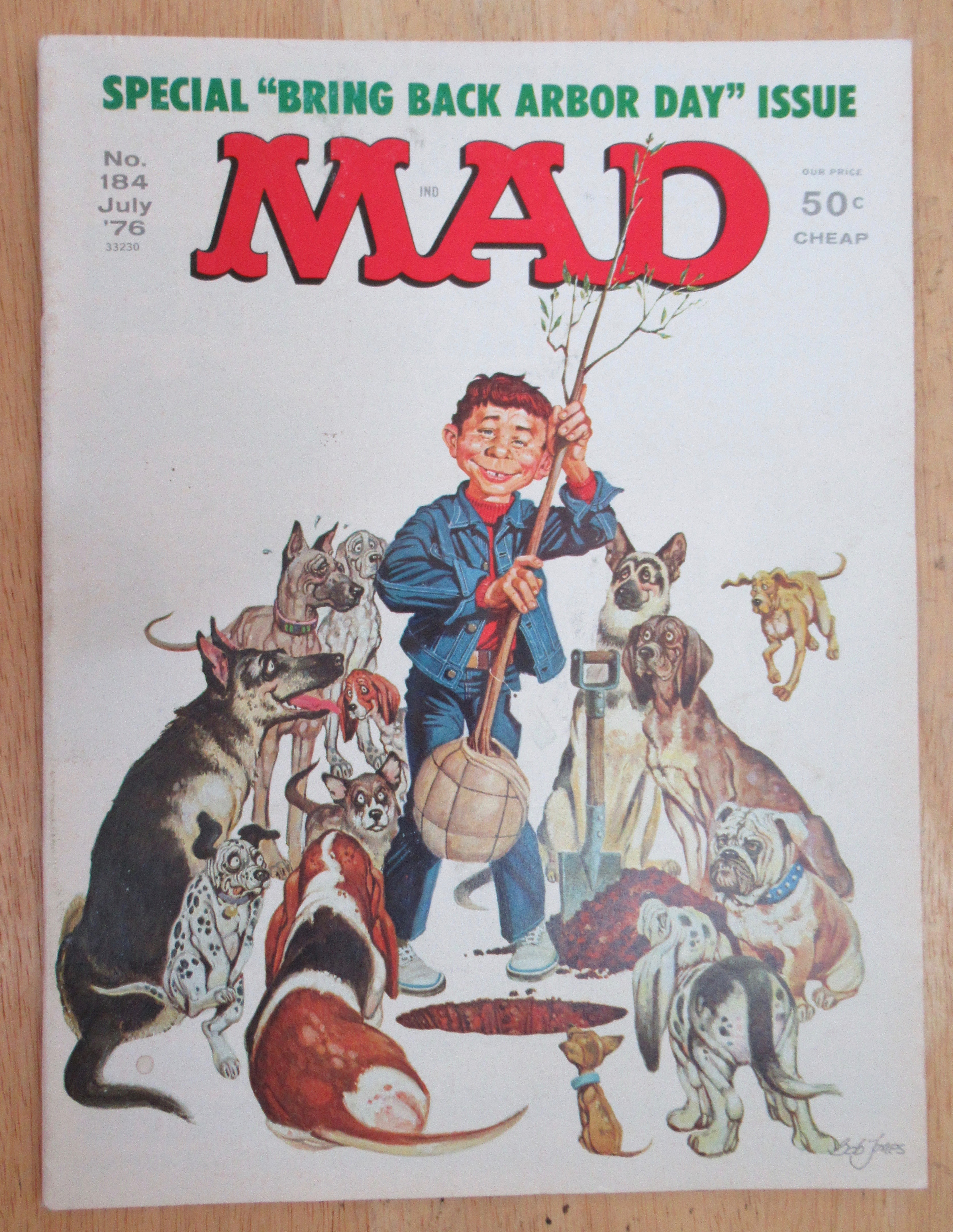 Mad Magazine #184 July 1976 Bring Back Arbor Day