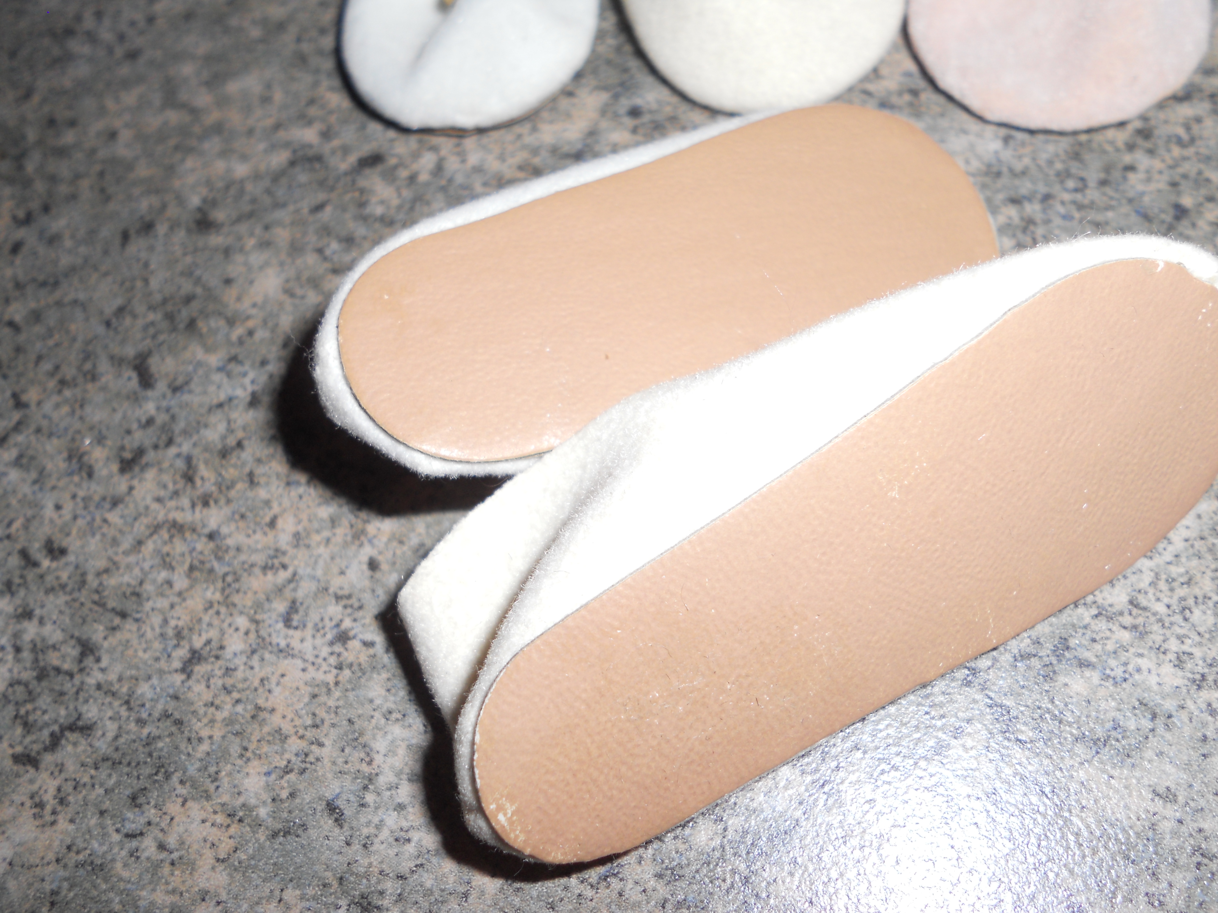 Doll Shoes white beige pink Lot of 5 Pair