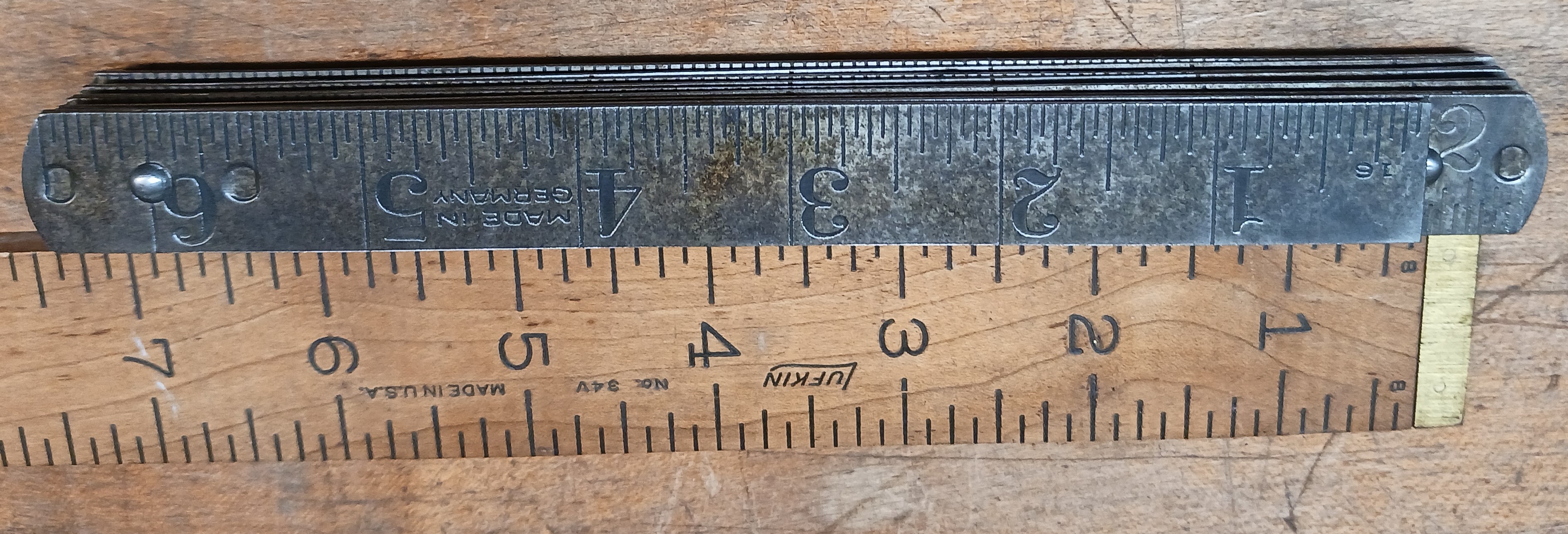 Steel 72 inch Zig-Zag Folding Rule Made in Germany