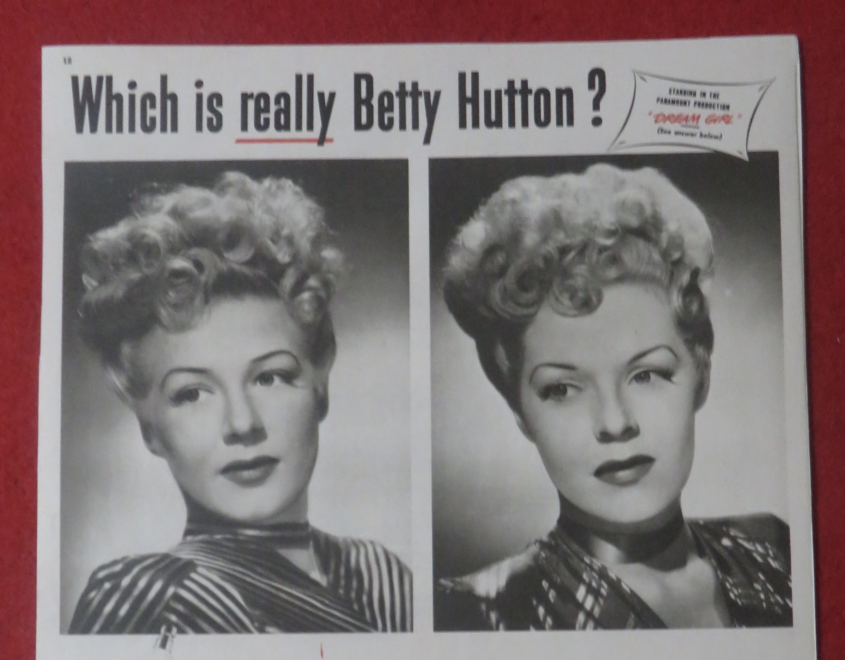 1948 Auto Lite Spark Plugs with Betty Hutton