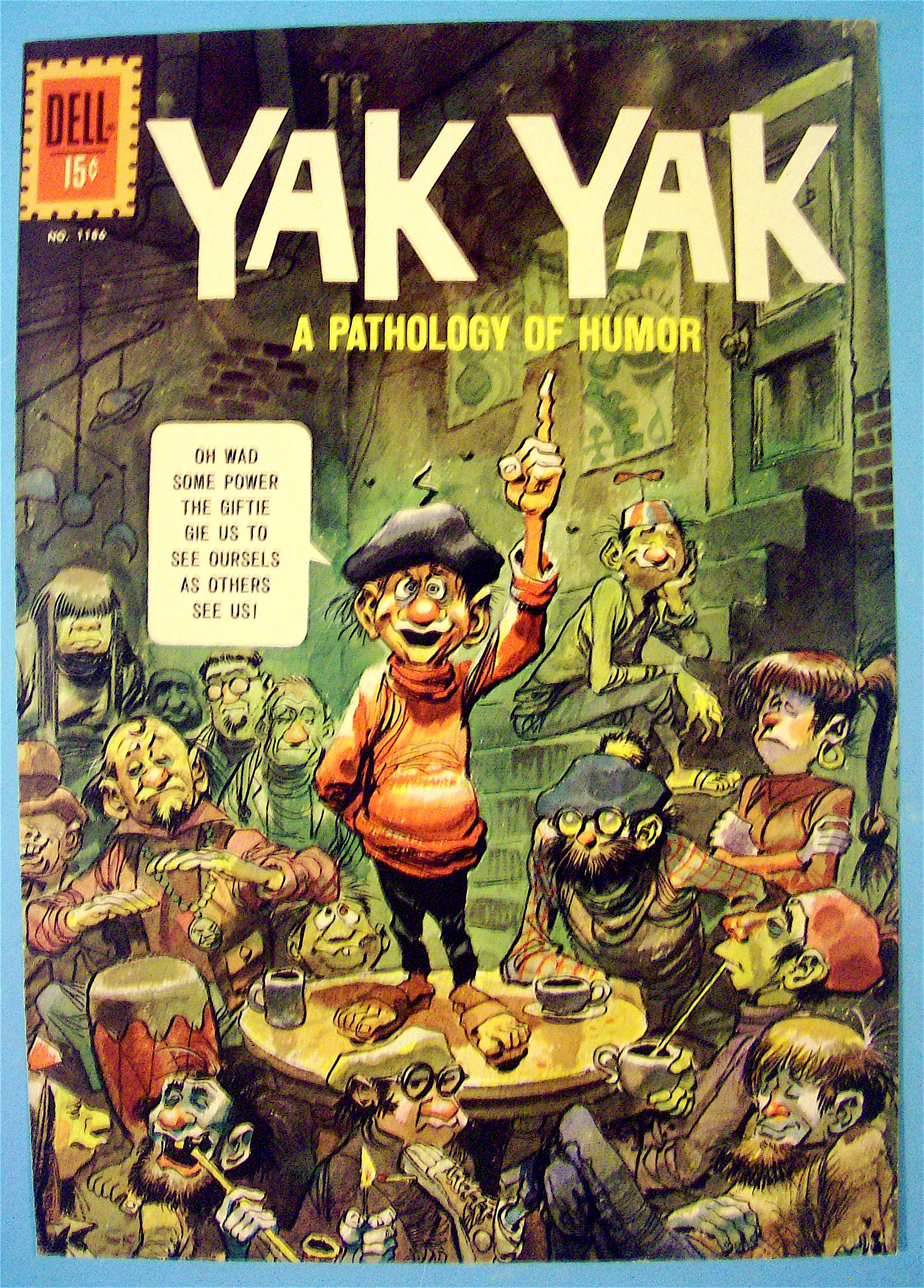 Yak Yak Comic Cover #1186 1961 Pathology Of Humor