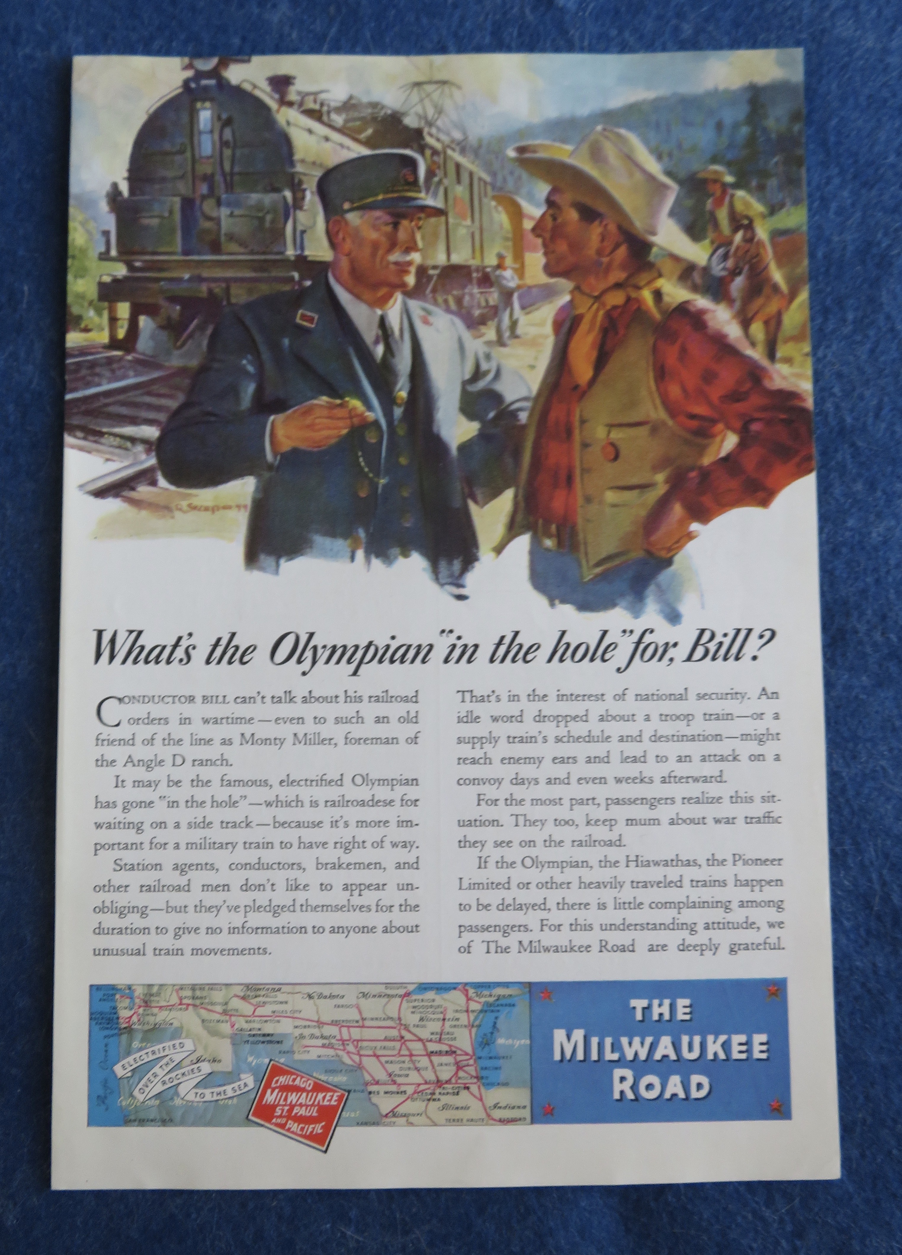 1944 The Milwaukee Road with The Olympian