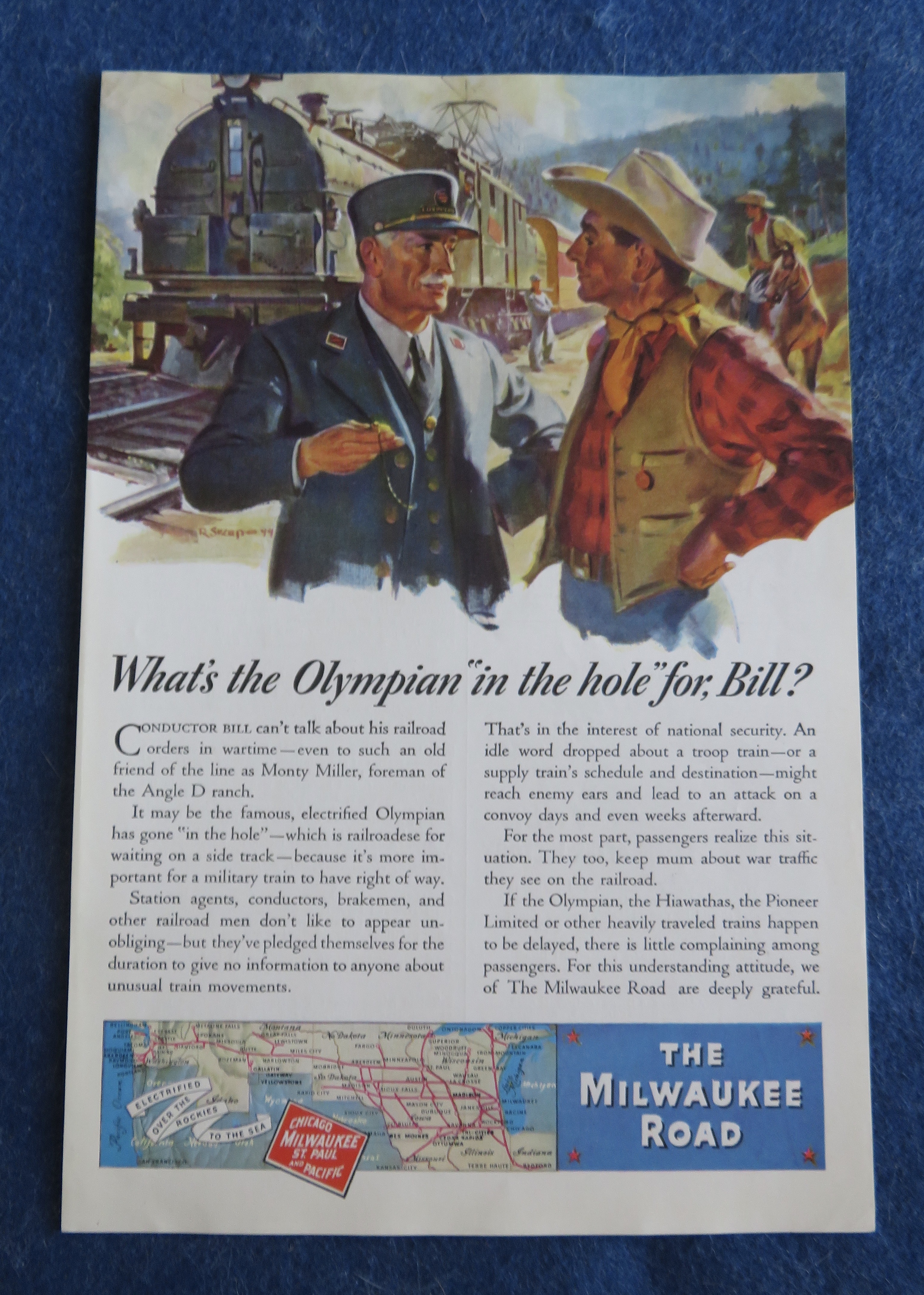 1944 The Milwaukee Road with The Olympian