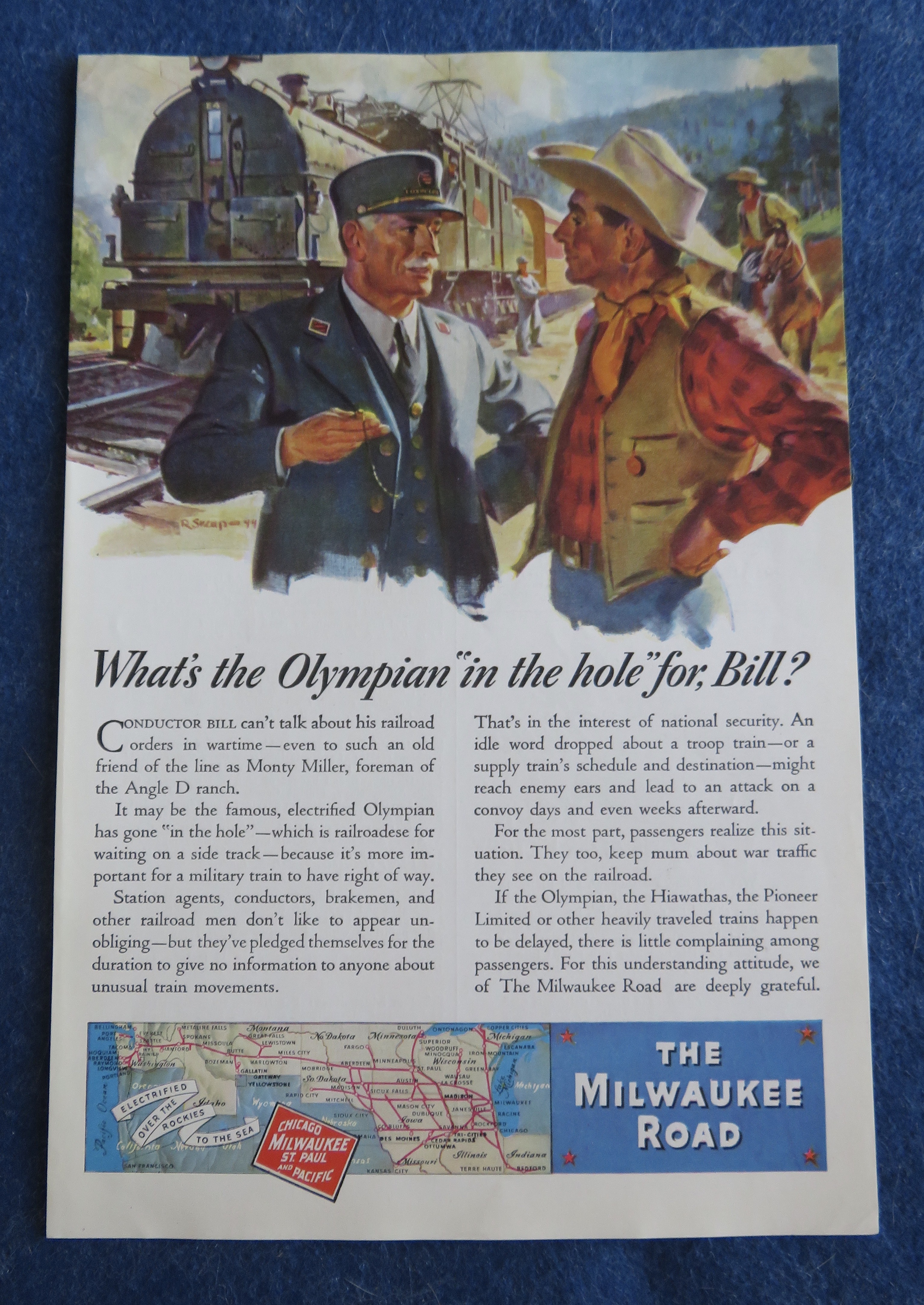 1944 The Milwaukee Road with The Olympian