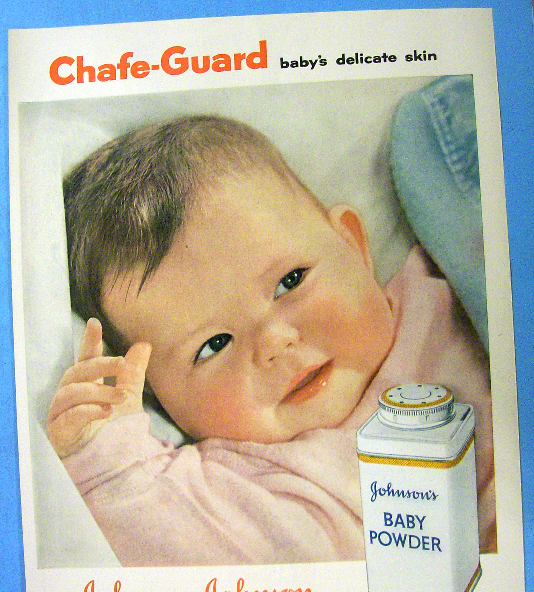 1956 Johnson's Baby Powder with Chafe Guard & Baby