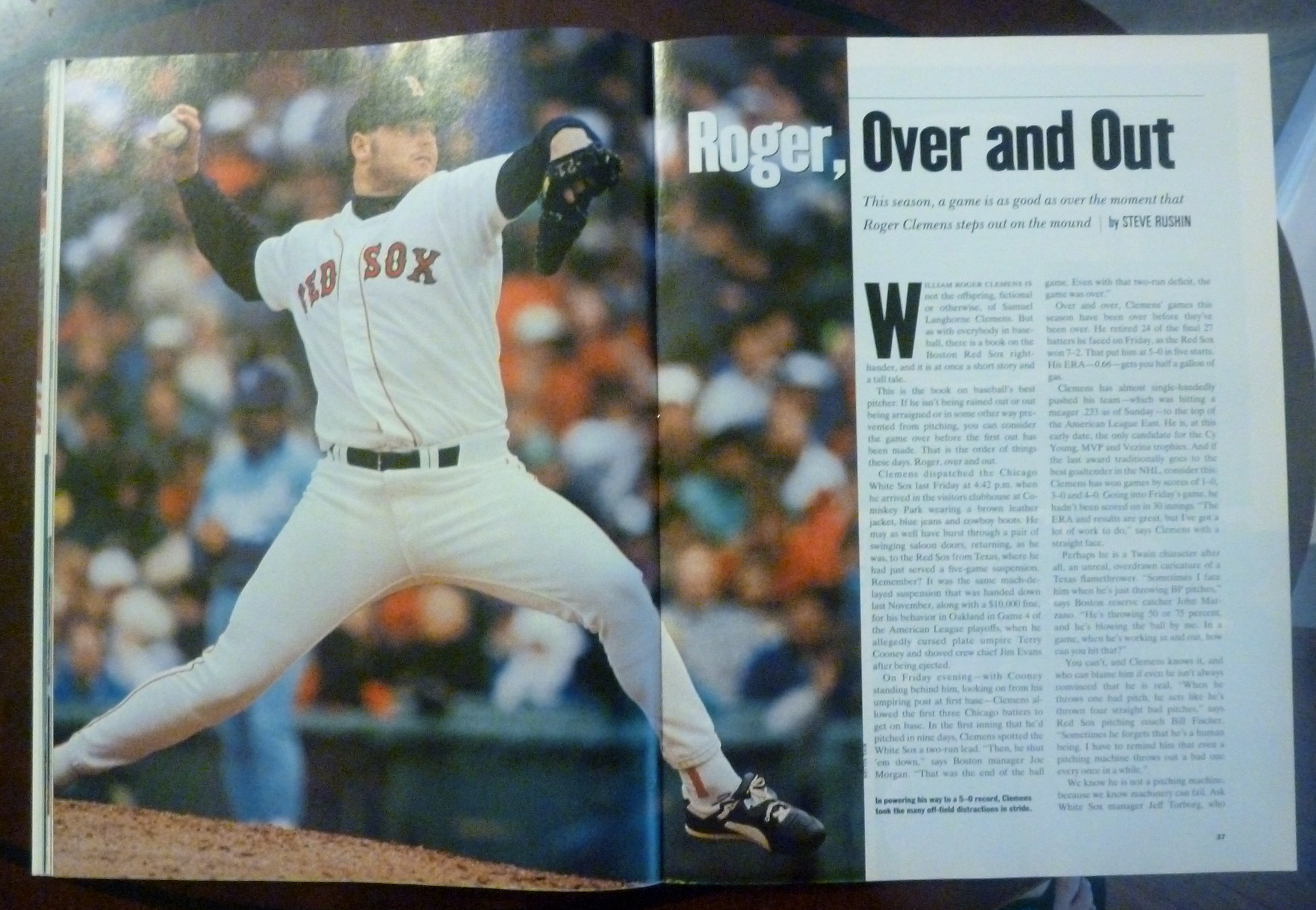 Sports Illustrated Magazine-May 13, 1991-Roger Clemens