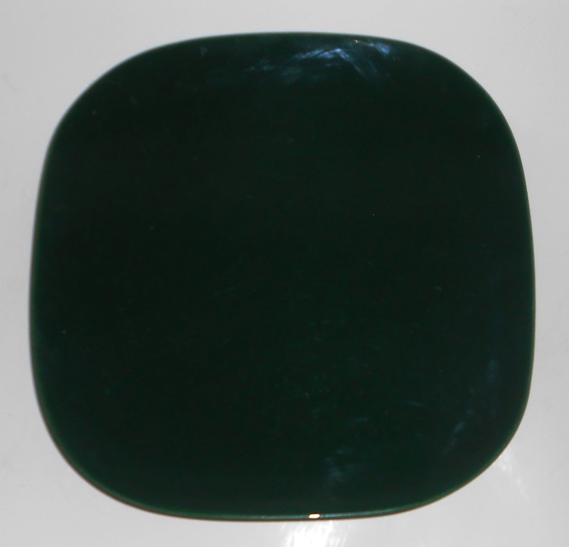 VINTAGE Franciscan Pottery Tiempo Leaf Dark Green Dinner Plate #1